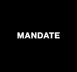 MANDATE FOR MEN