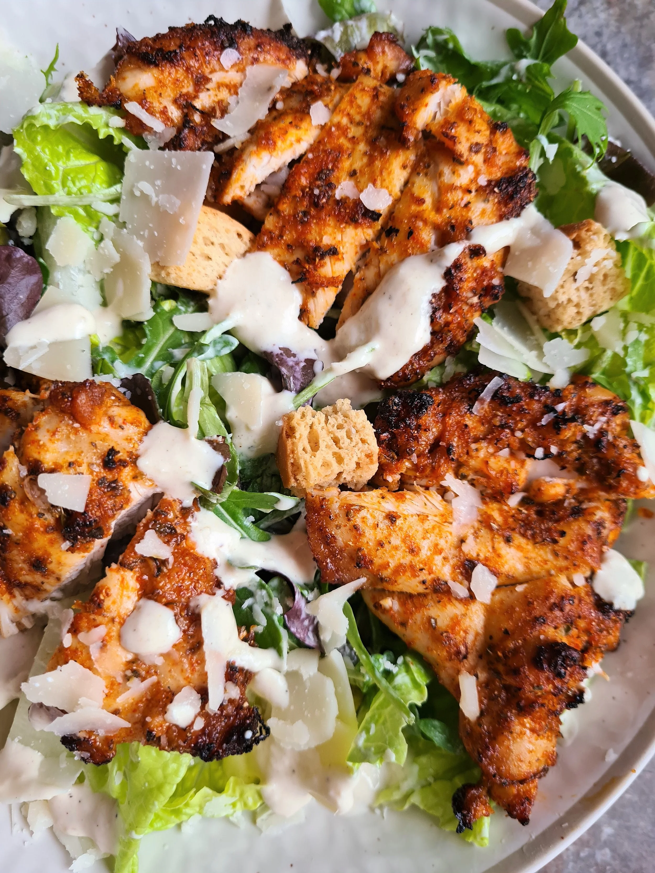 Fried Chicken Caesar Salad