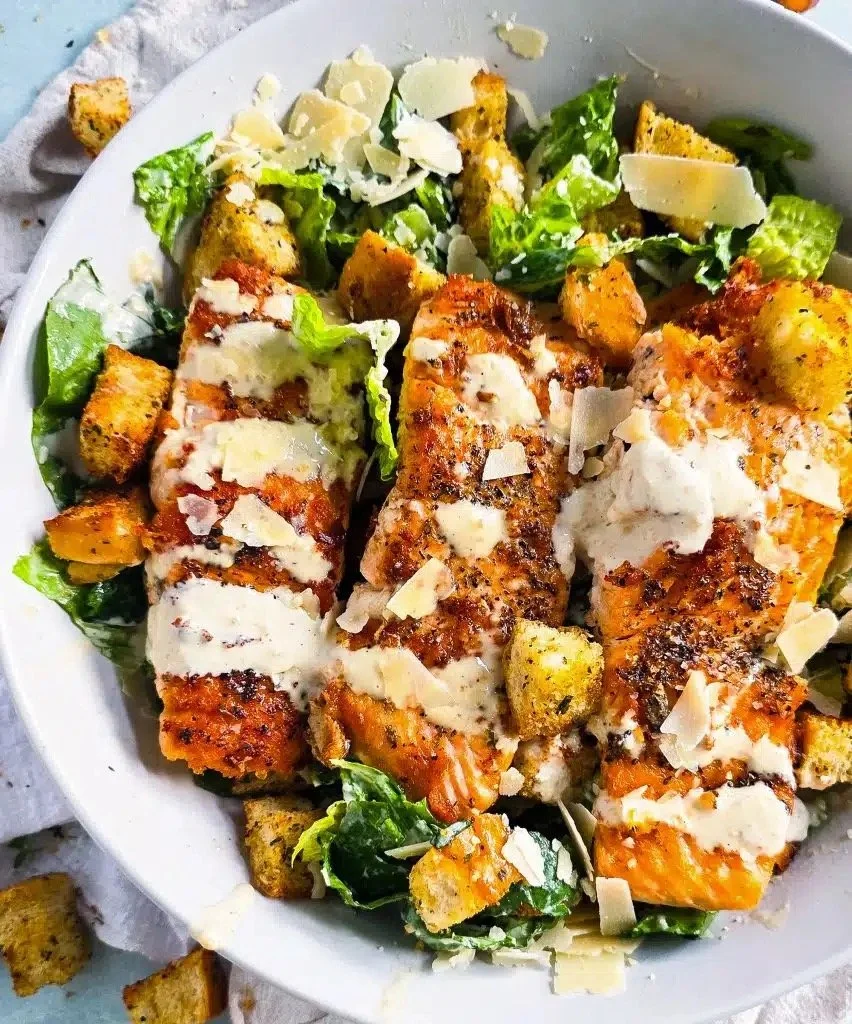 Grilled Salmon Caesar