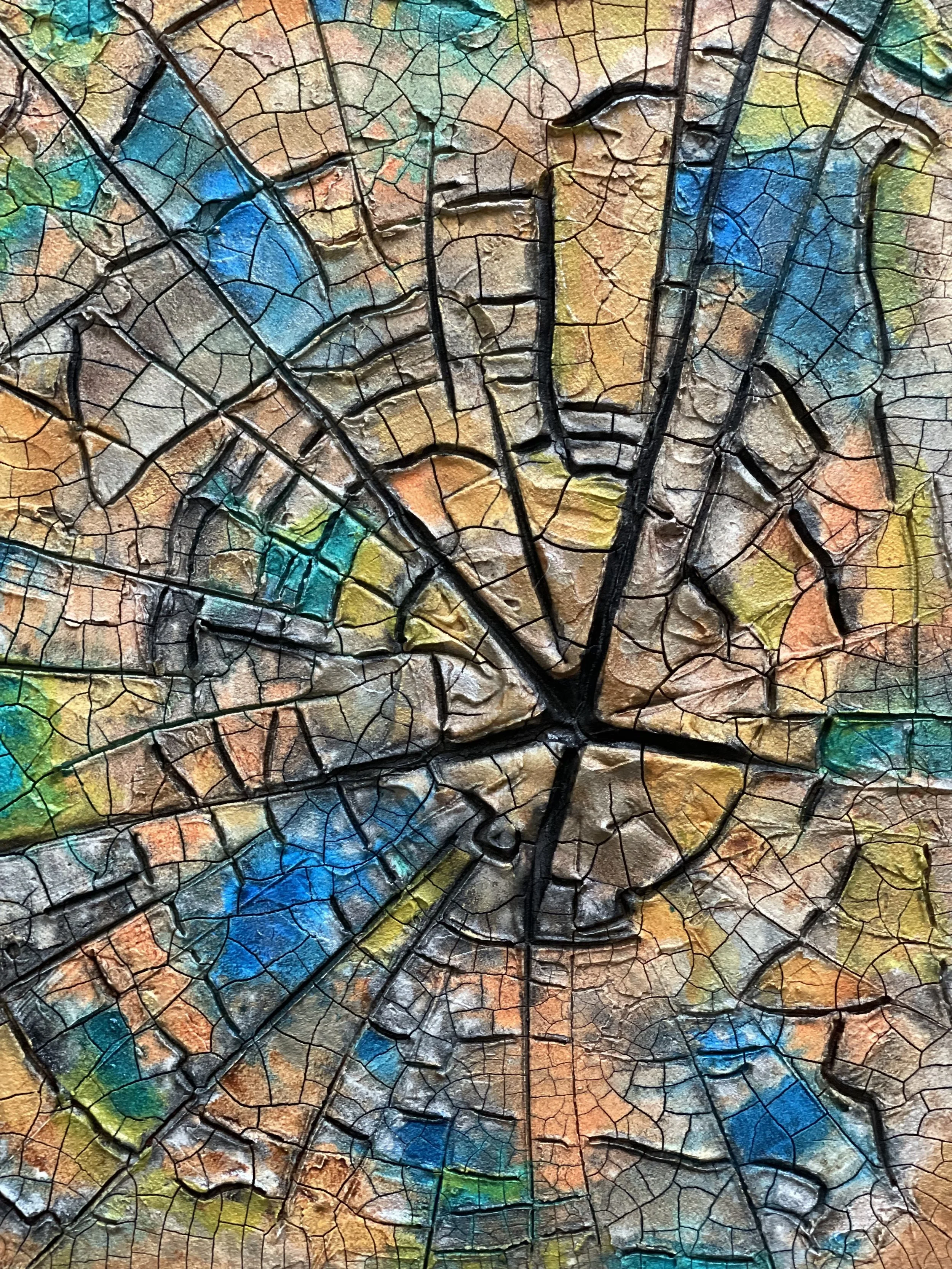 NAME: Tree’s Tale DESCRIPTION: Immerse yourself in the earthy palette of colors that defines the painting, with tones of weathered brown, mossy green, and muted ochre combining to create a harmonious and evocative composition. Inspired by the natural