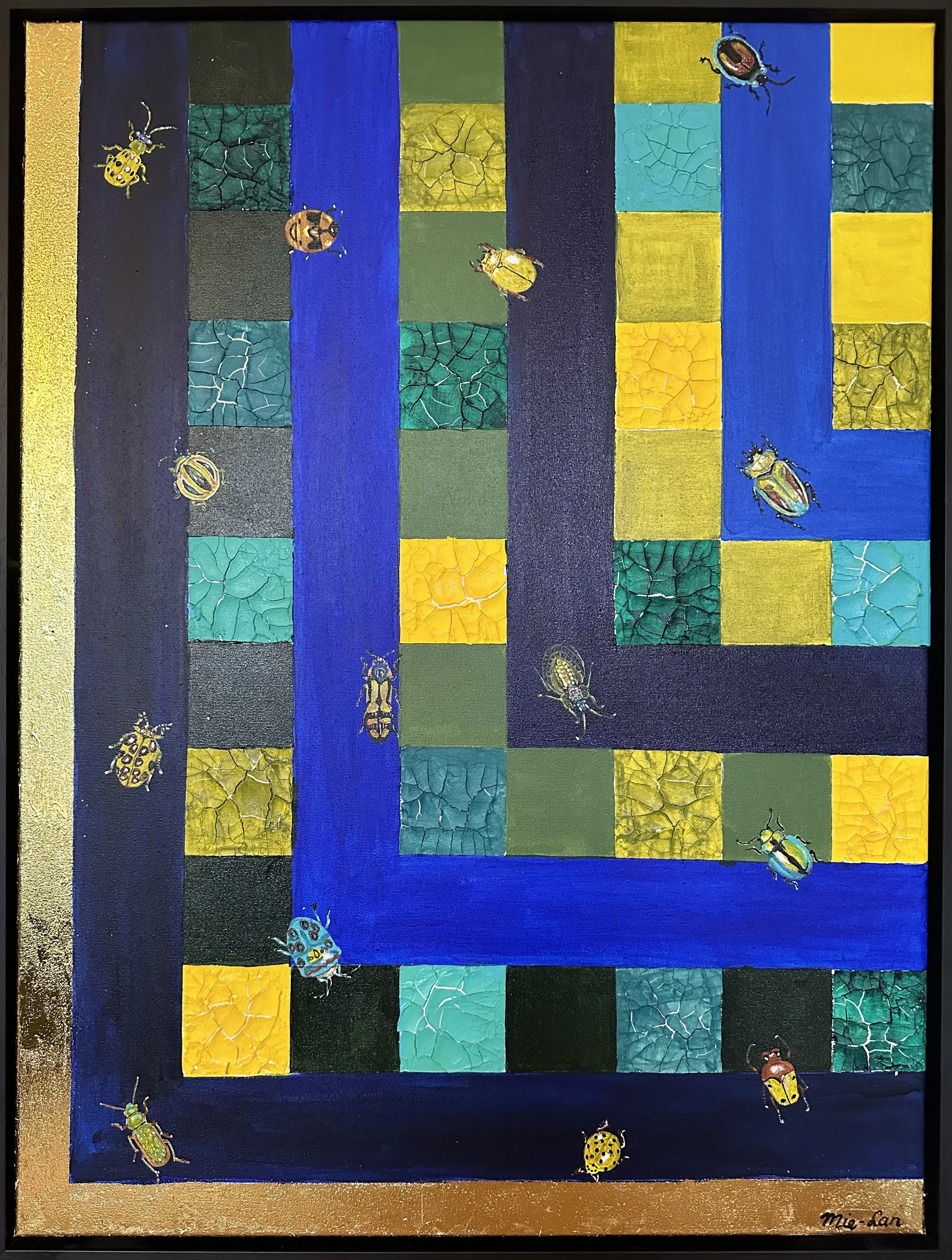 NAME: Bugs & Beetles DESCRIPTION: You'll see a mesmerizing array of insects and beetles, each intricately rendered with meticulous attention to detail. From the delicate wings of a butterfly to the iridescent scale of a beetle, every element of the c