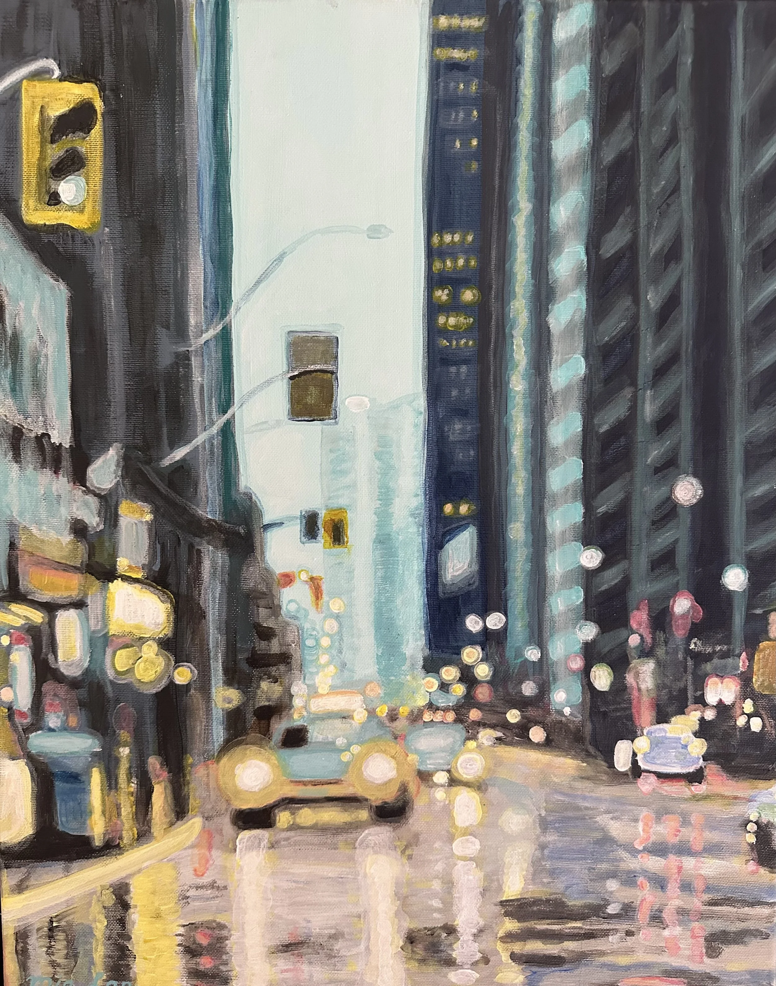 NAME: Blurry DESCRIPTION: Step into the dynamic atmosphere of the wet street, where light and water blend into a vibrant play of color and movement. Shimmering reflections and soft blurs invite you to see the city from a fresh perspective. MATERIAL: 