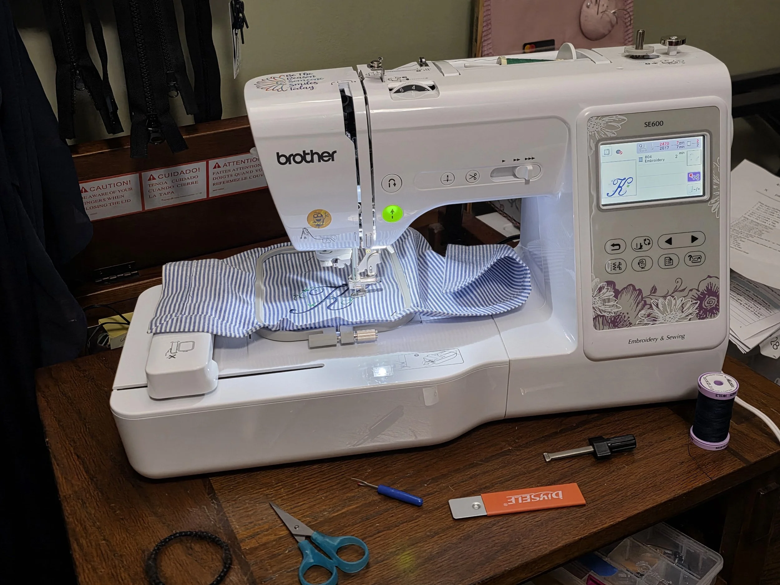 My Embroidery Machine (also my favorite) Something as simple as an easy needle threader can really make all of the difference