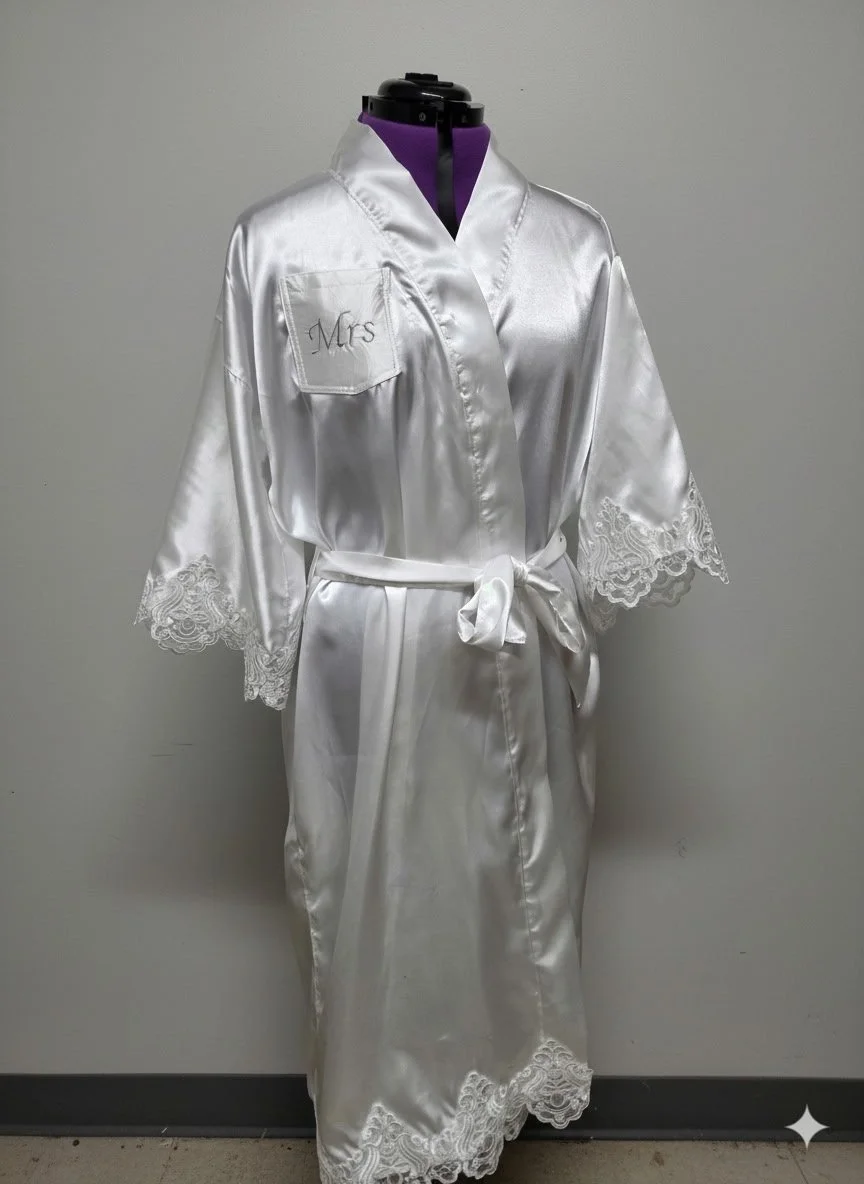 A handmade ready robe for a bride