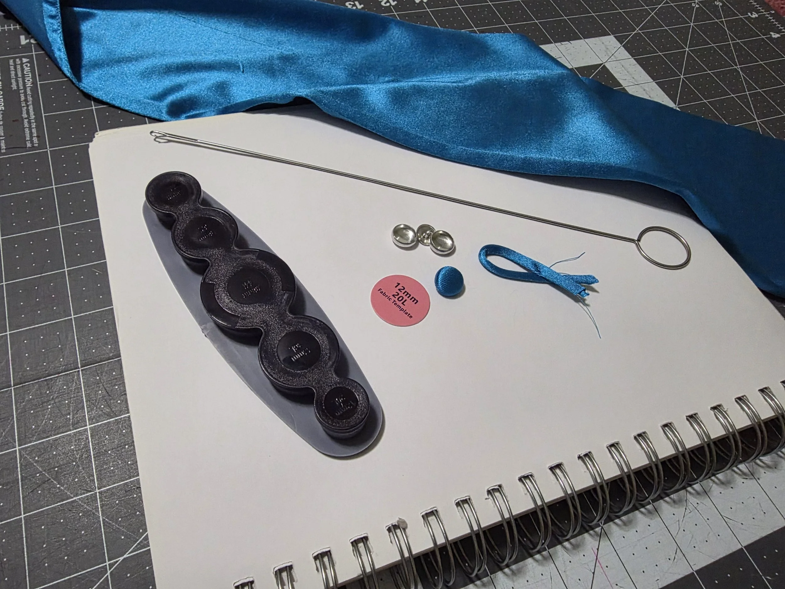 Button Mold and Tube Turner to create matching Closures and Busts