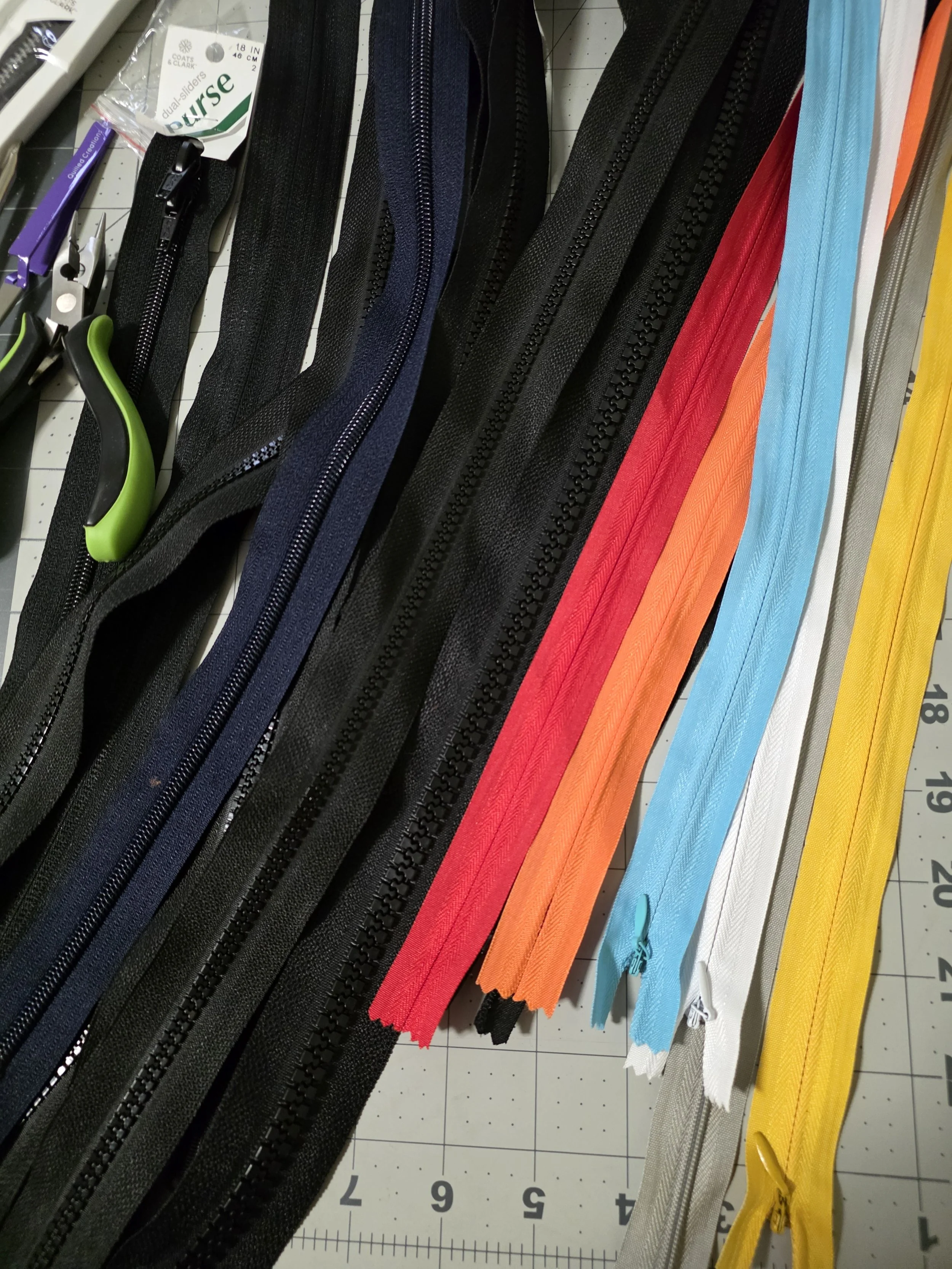 Variety of Zippers for Multiple Types of Installations