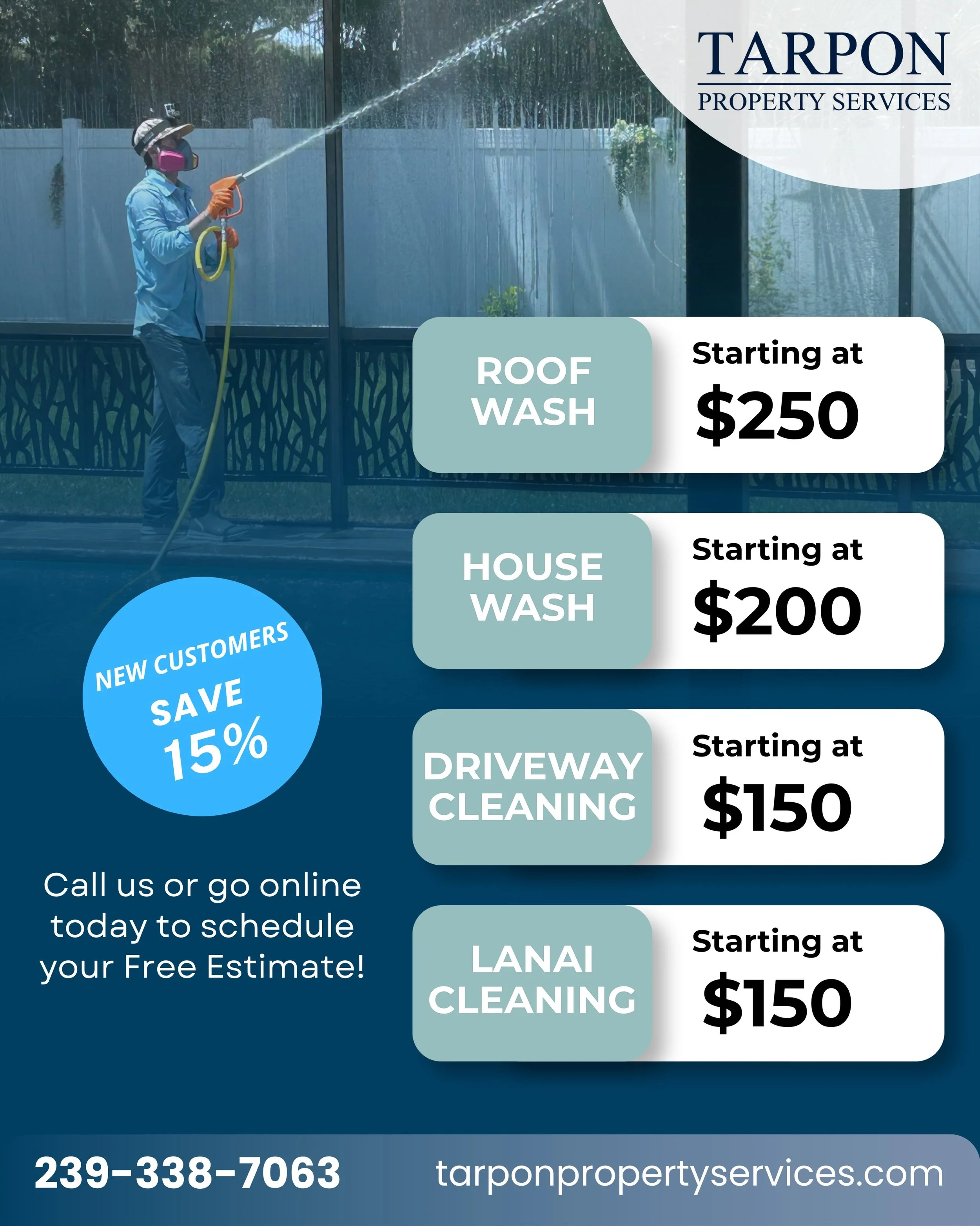 We offer complete pressure &amp; soft washing services for residential &amp; commercial properties. Contact us today for a Free Quote on your next project. 

📍Serving Naples, Fort Lauderdale 
 &amp; Surrounding areas 

☎️ Call to schedule: (239) 338