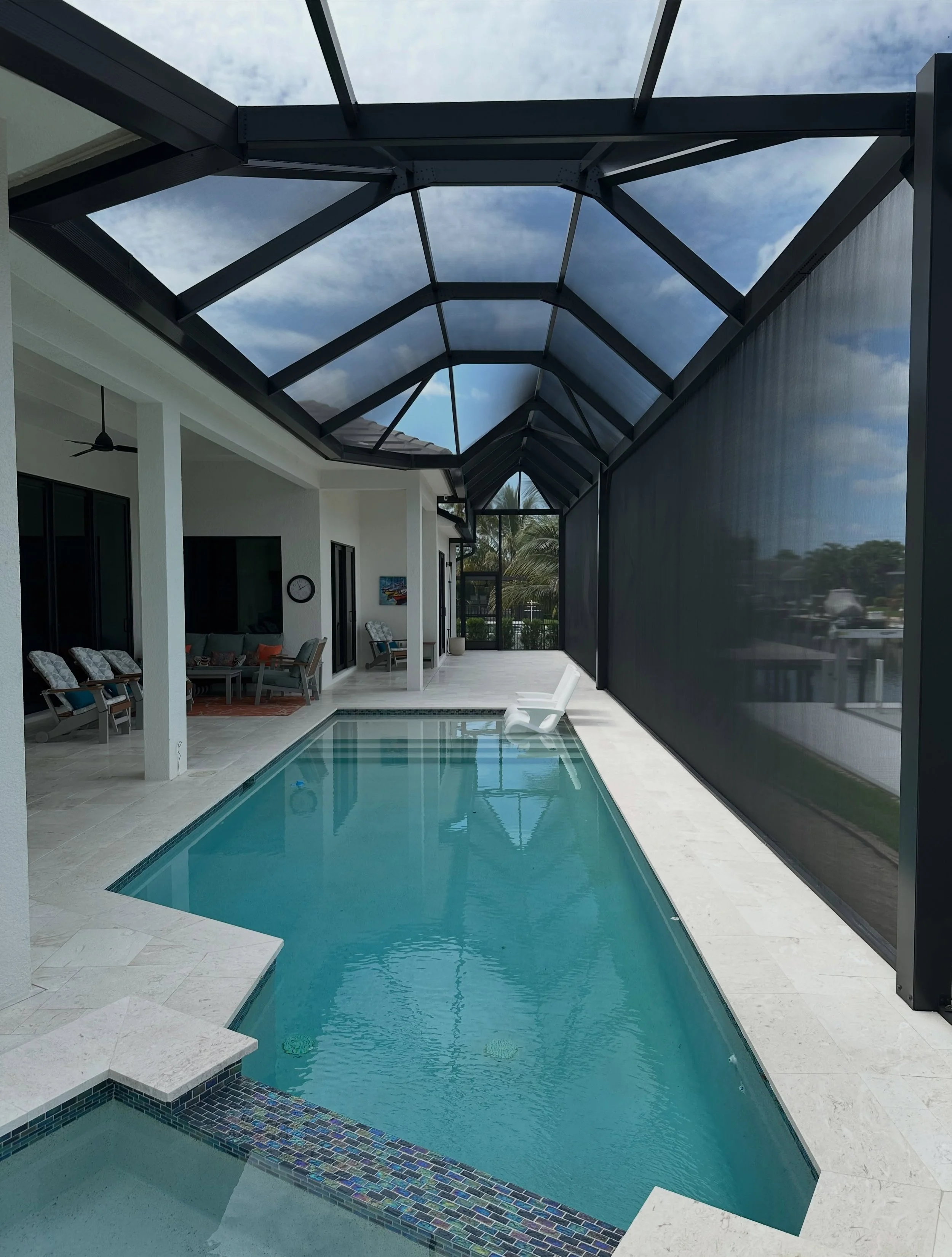 Another full exterior, pool cage, and surface cleaning for this beautiful lanai. Call us today to for a Free Quote! 

📍Serving Naples, Fort Lauderdale 
 &amp; Surrounding areas 

☎️ Call to schedule: (239) 338-7063 

💻 Visit online: tarponpropertys