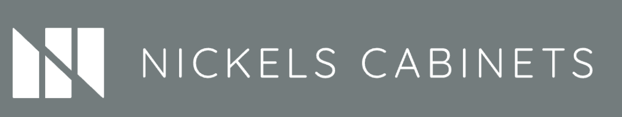 Nickels Cabinets logo with stylized N and a gray background.
