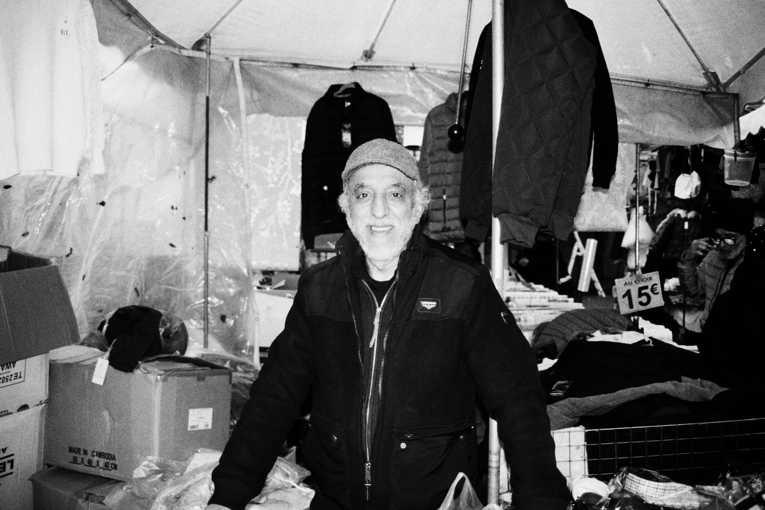 A man and his stall. La Courneuve, 31012026.