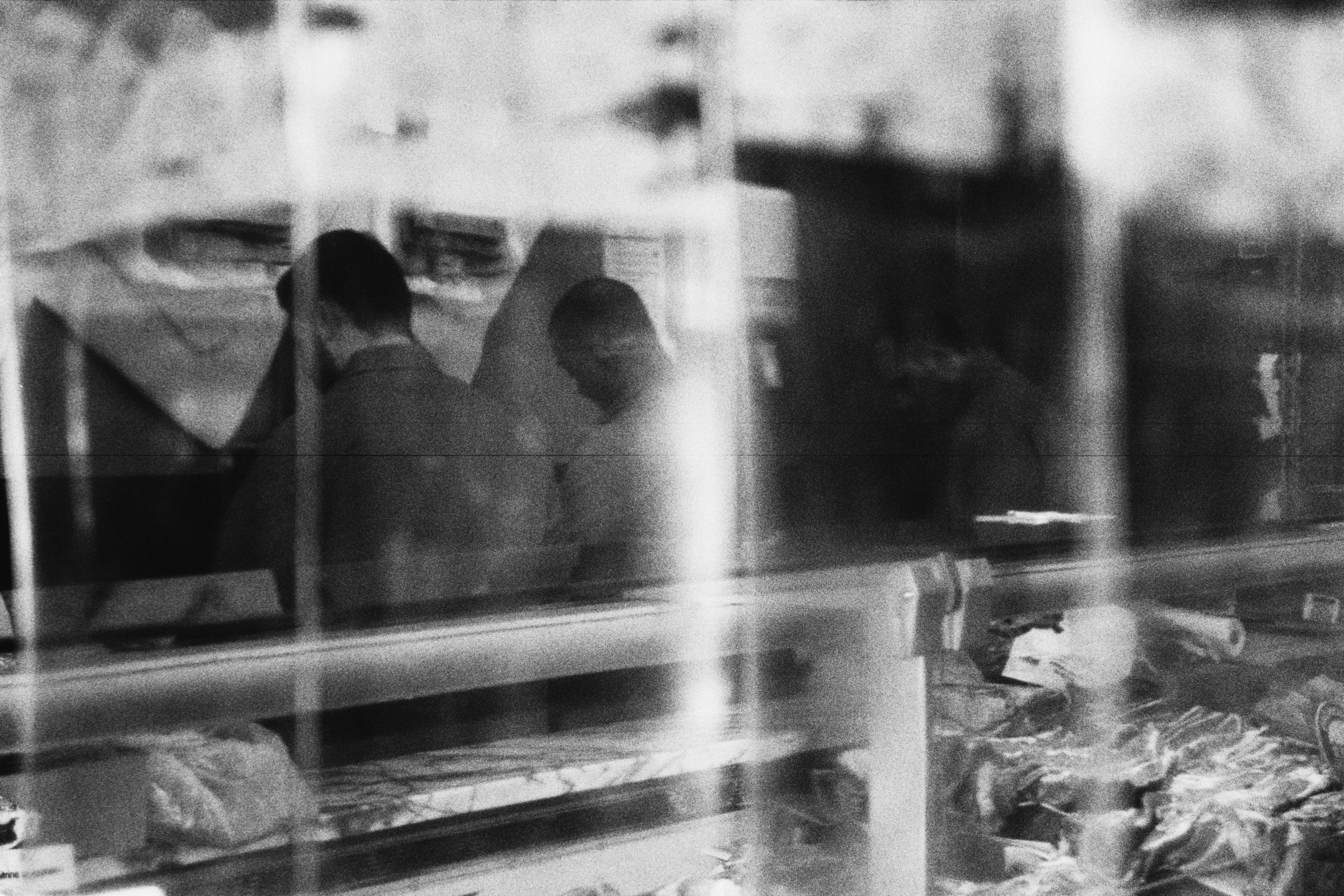 Butchers behind a curtain. . La Courneuve, 31012026.