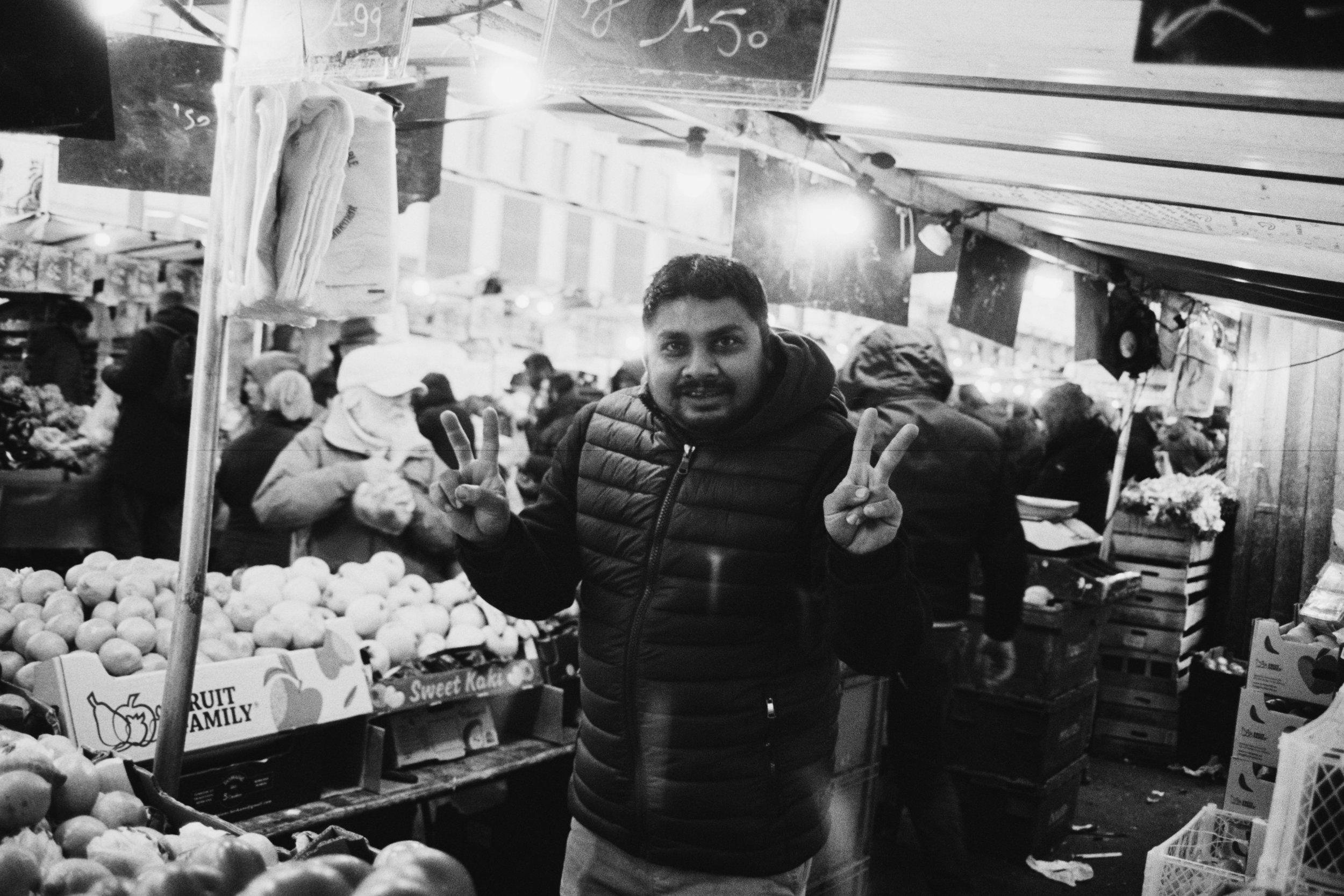 A vendor. Barbès, 14022026.