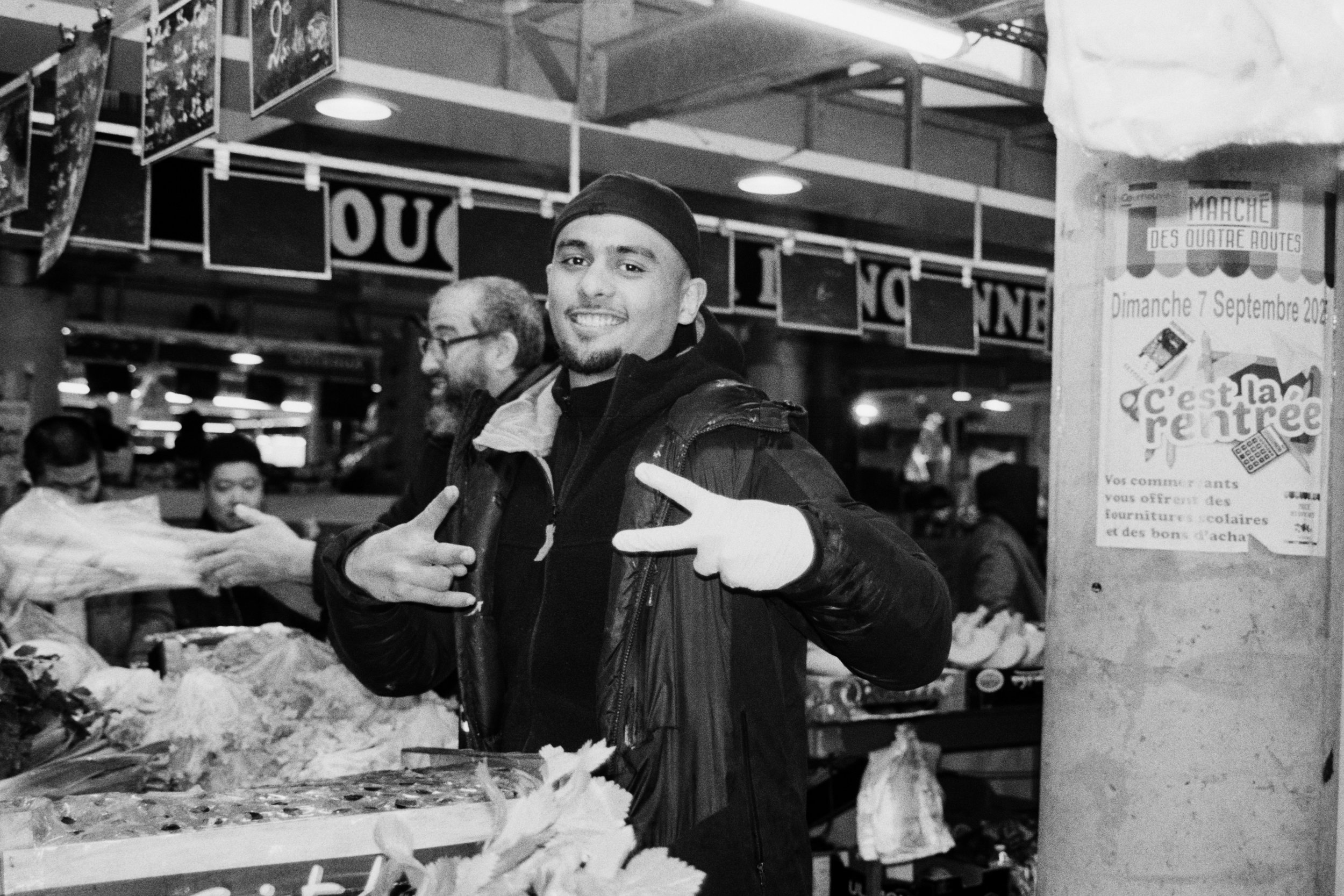 Young vendor. La Courneuve, 31012026.