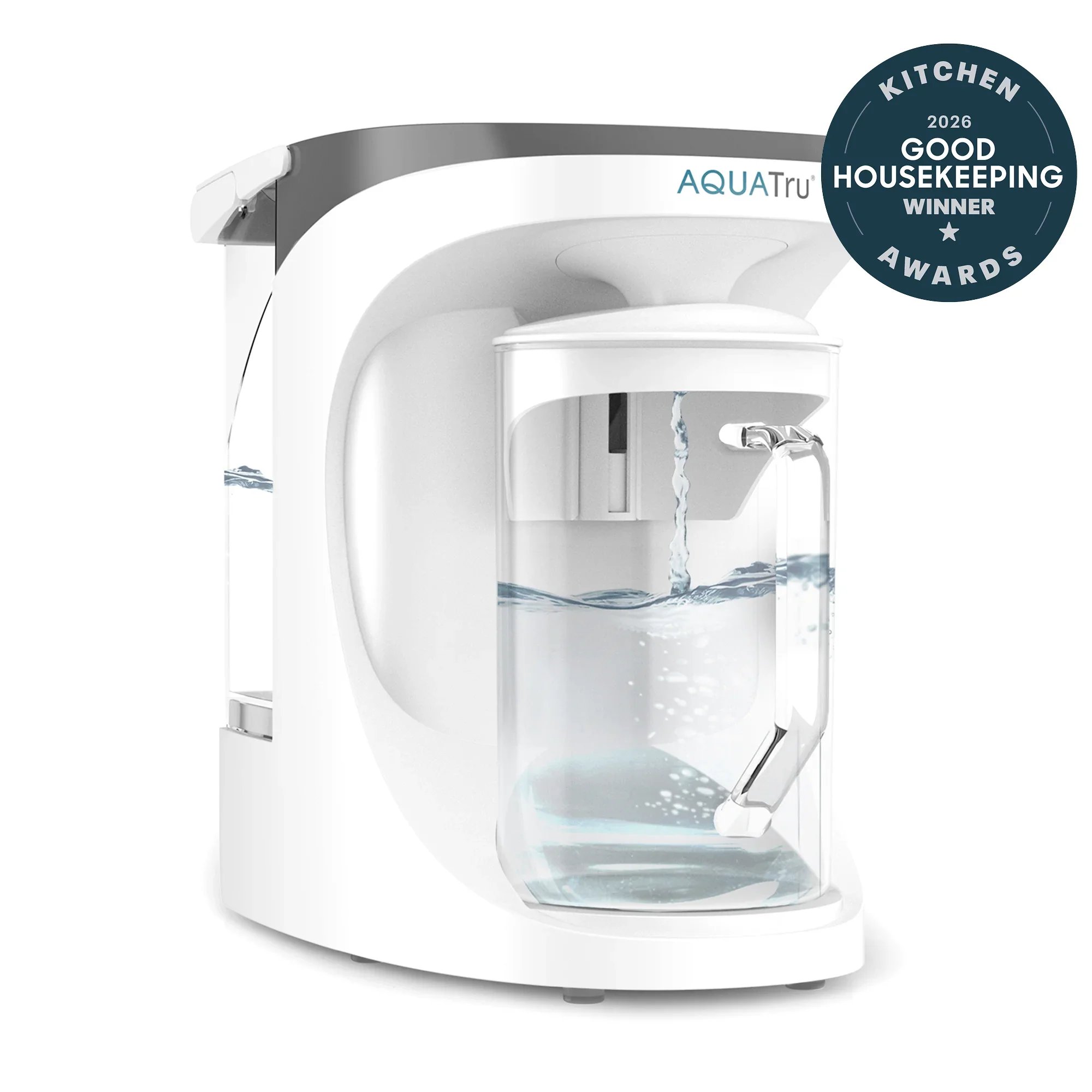 AquaTru reverse osmosis water filtration system for removing contaminants, supporting detox pathways, and improving overall health