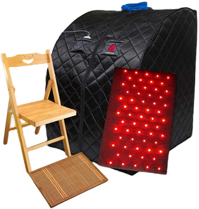 Red light therapy and infrared sauna tools for detox support, cellular health, and functional wellness protocols