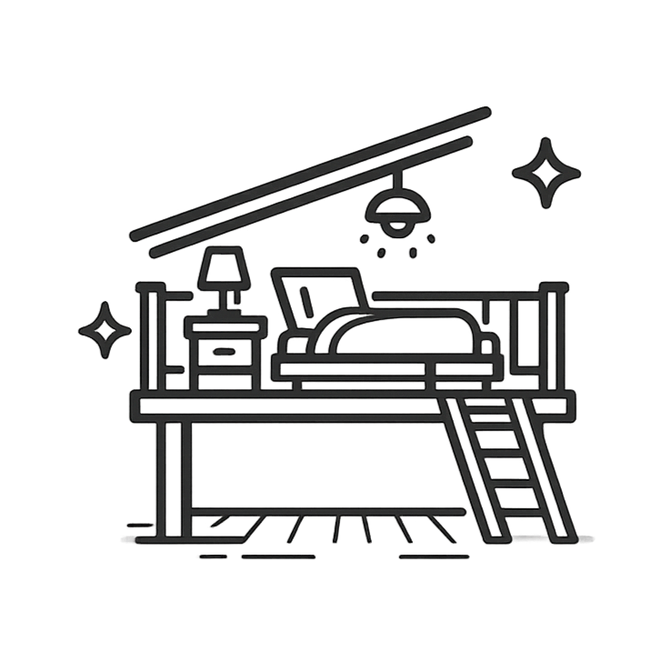 Loft Bedroom Icon