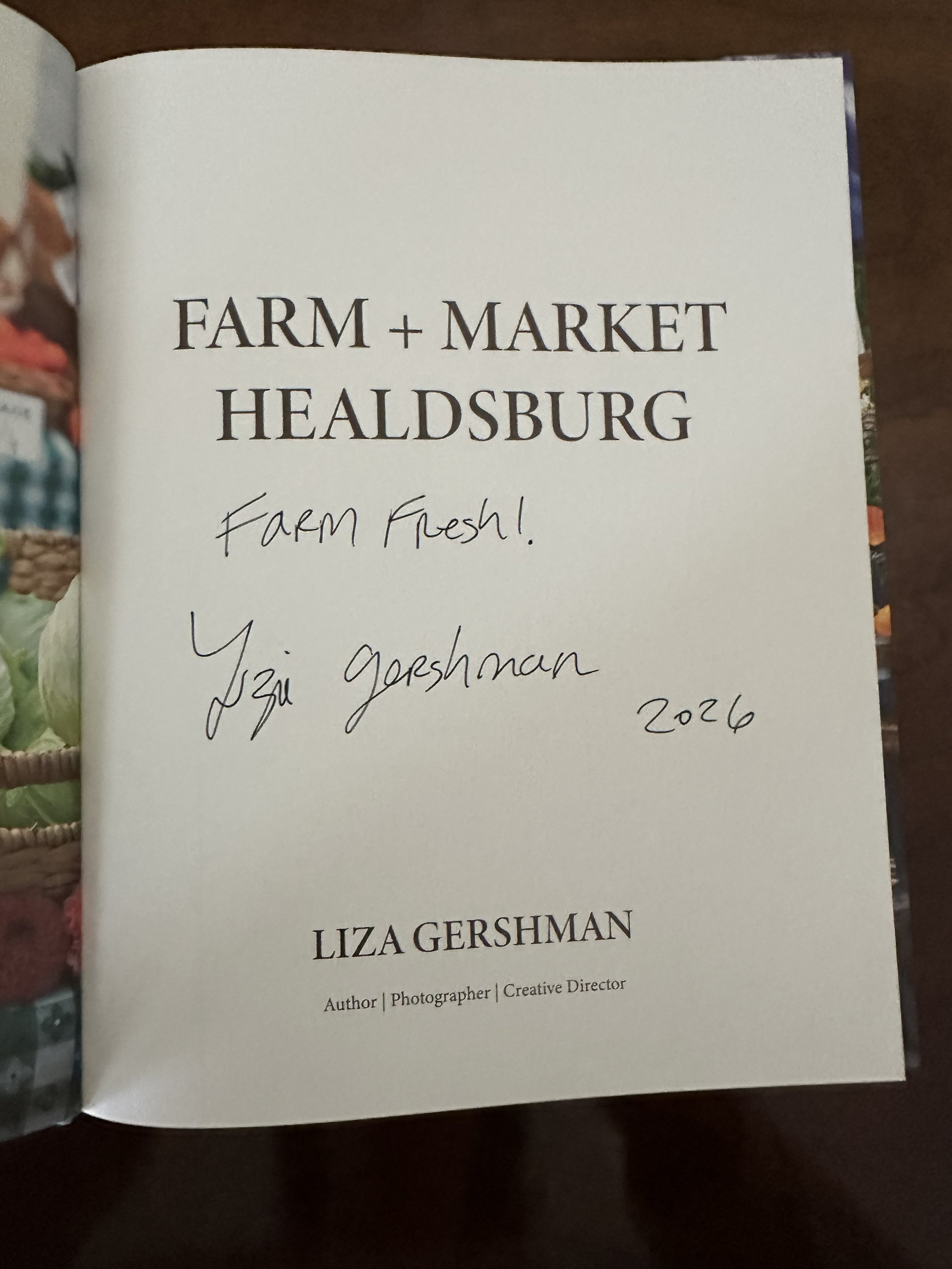 Meet Liza Gershman at Book Passage for Farm + Market: Healdsburg