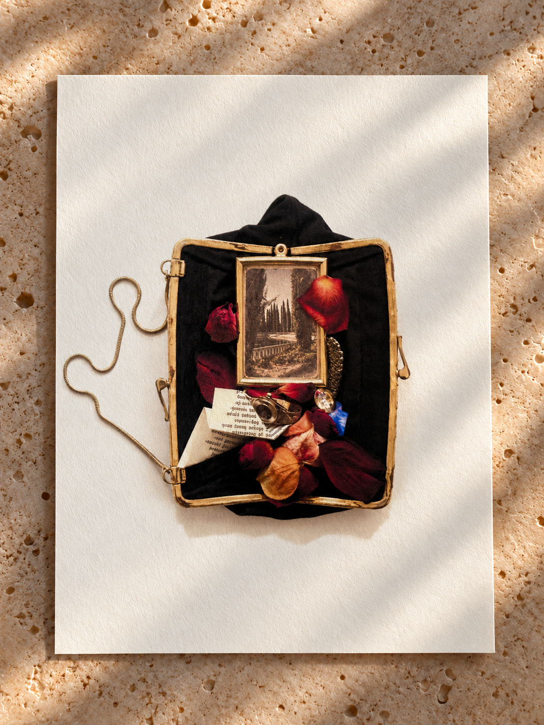 Vintage Brass Keepsake on Sunlit Stone.png