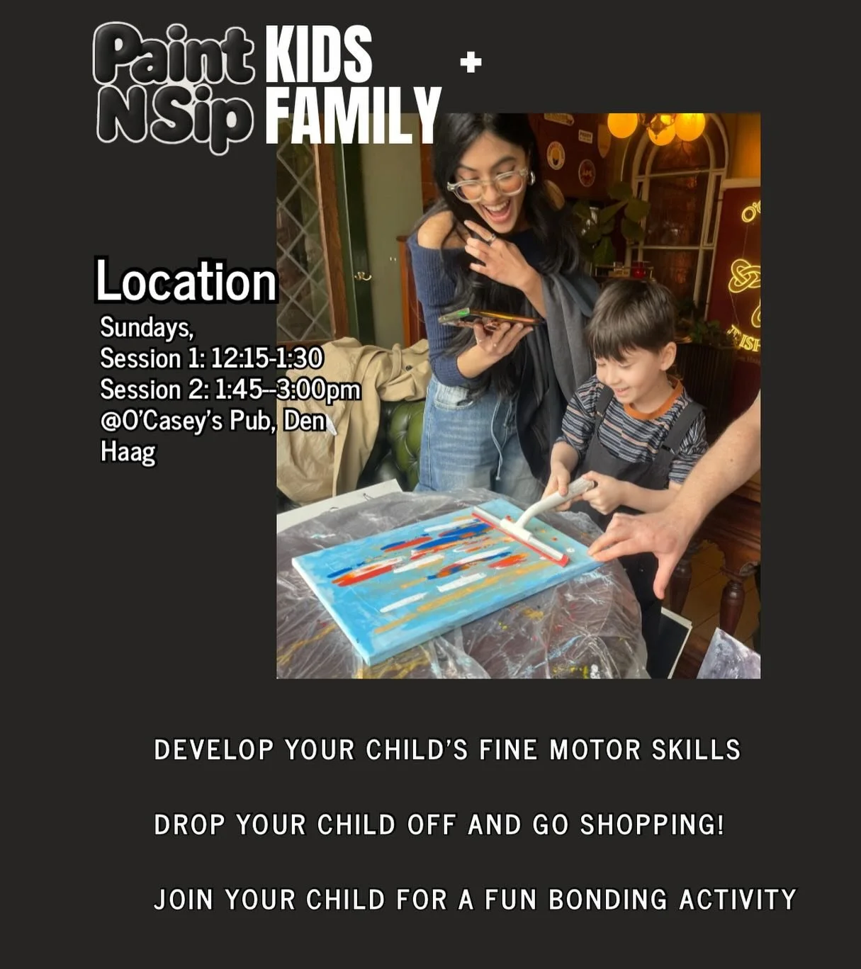 Not too late to sign up for tomorrow&rsquo;s Kids + Parents Paint N Sip! 

Register with link in the BIo 

Located at O&rsquo;Casey&rsquo;s Pub