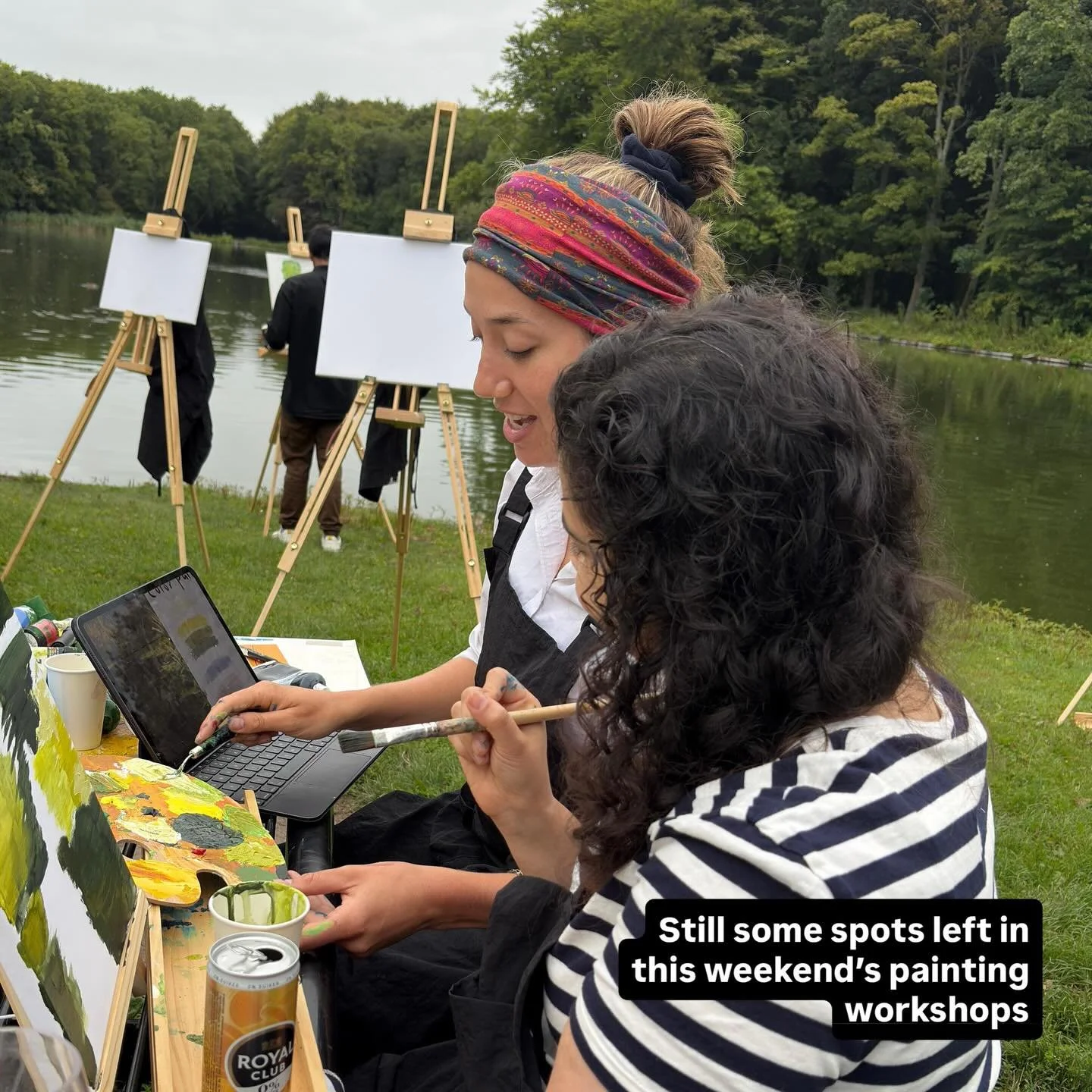 Community Paint N Sip Spots Available this Weekend Saturday/Sunday 12-2:30! 

Sign up in Bio 

All Materials Provided 
Paint What you Like and Finish a Painting! 
35 Euro Per Person 

Interested in a Private Group? DM for details