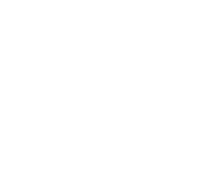 Illustration eines stilisierten Blumen- oder Pflanzenmusters mit drei Blättern auf schwarzem Hintergrund.