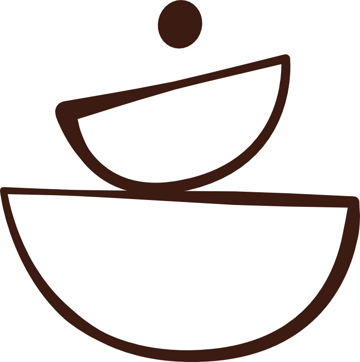 Grafische Darstellung einer lachenden Smiley-Gesicht, bestehend aus einfachen Linien und Formen