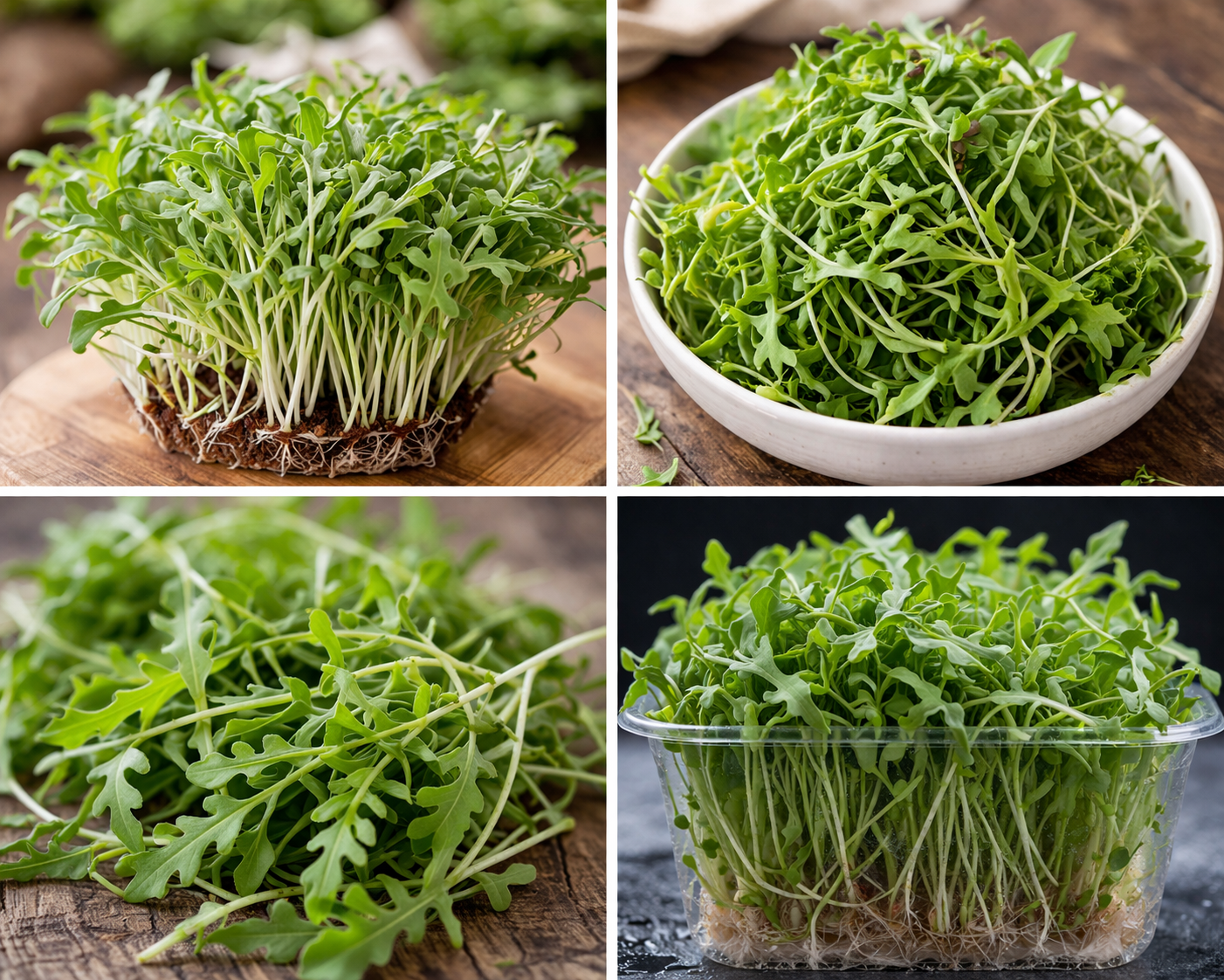 What are arugula-slow bolt microgreens?