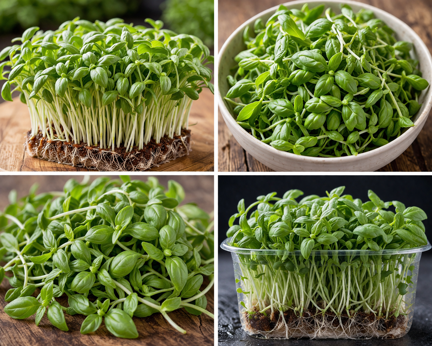 What are genovese basil microgreens?