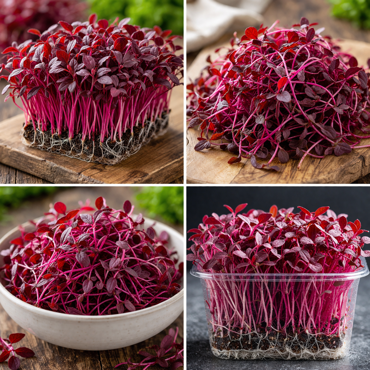 What are amaranth - red garnet microgreens?