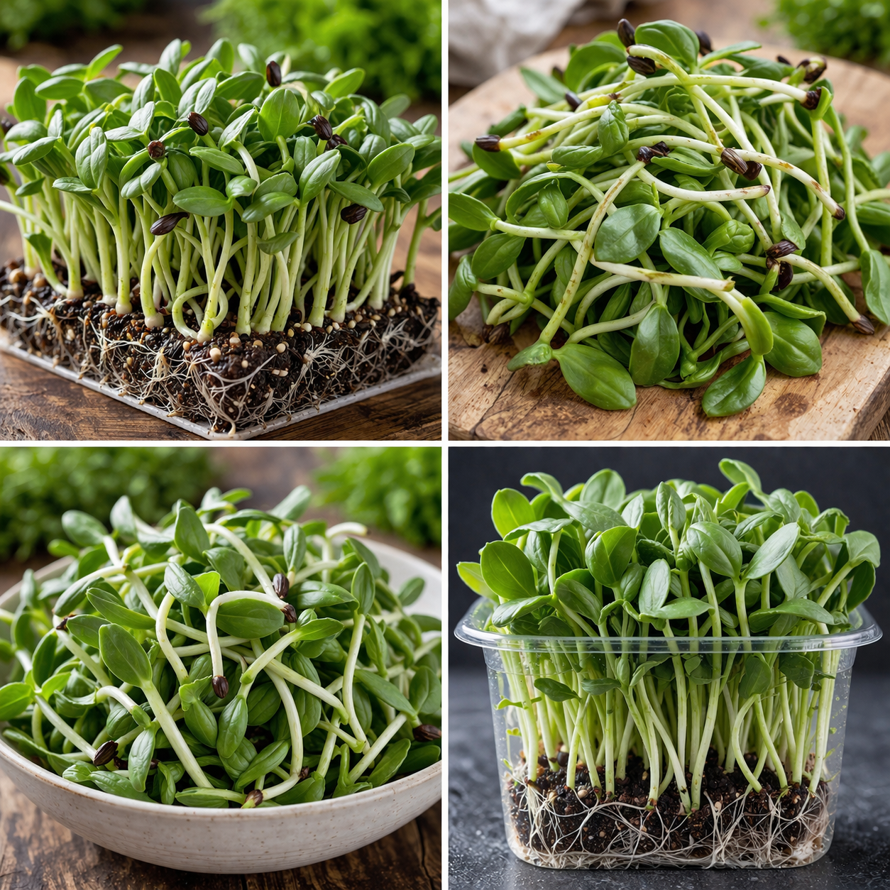 What are black oil sunflower microgreens?