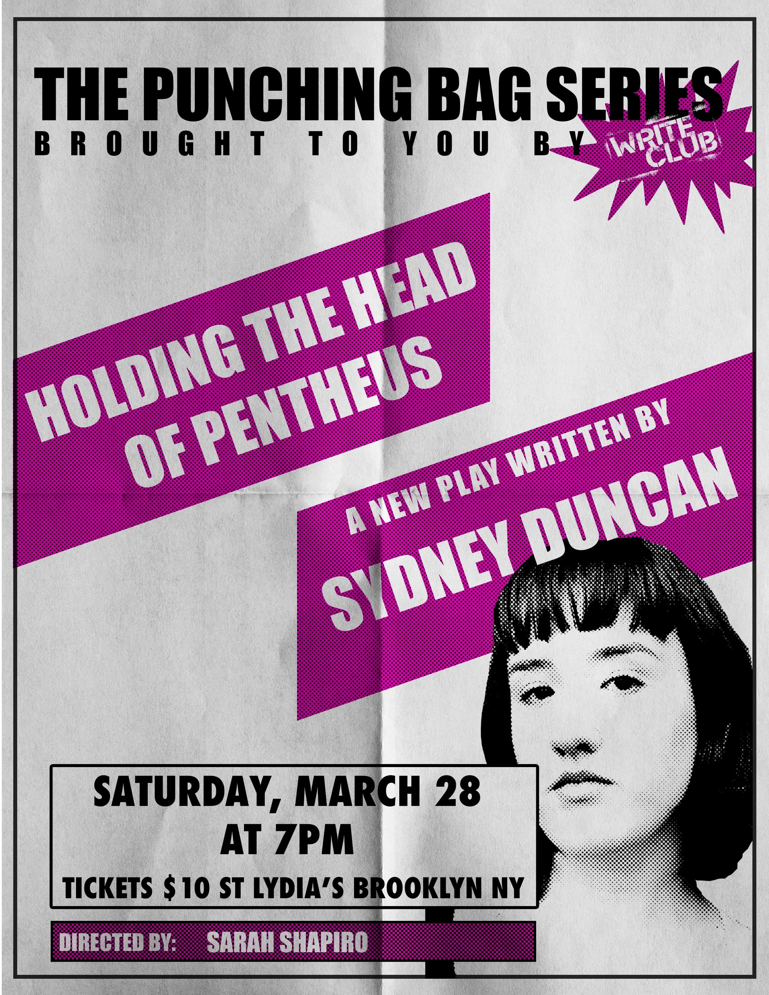 HOLDING THE HEAD OF PENTHEUS