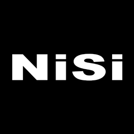 Black background with white text and symbols, including a stylized face, a smiling face, and the word 'NiSi' in bold letters.