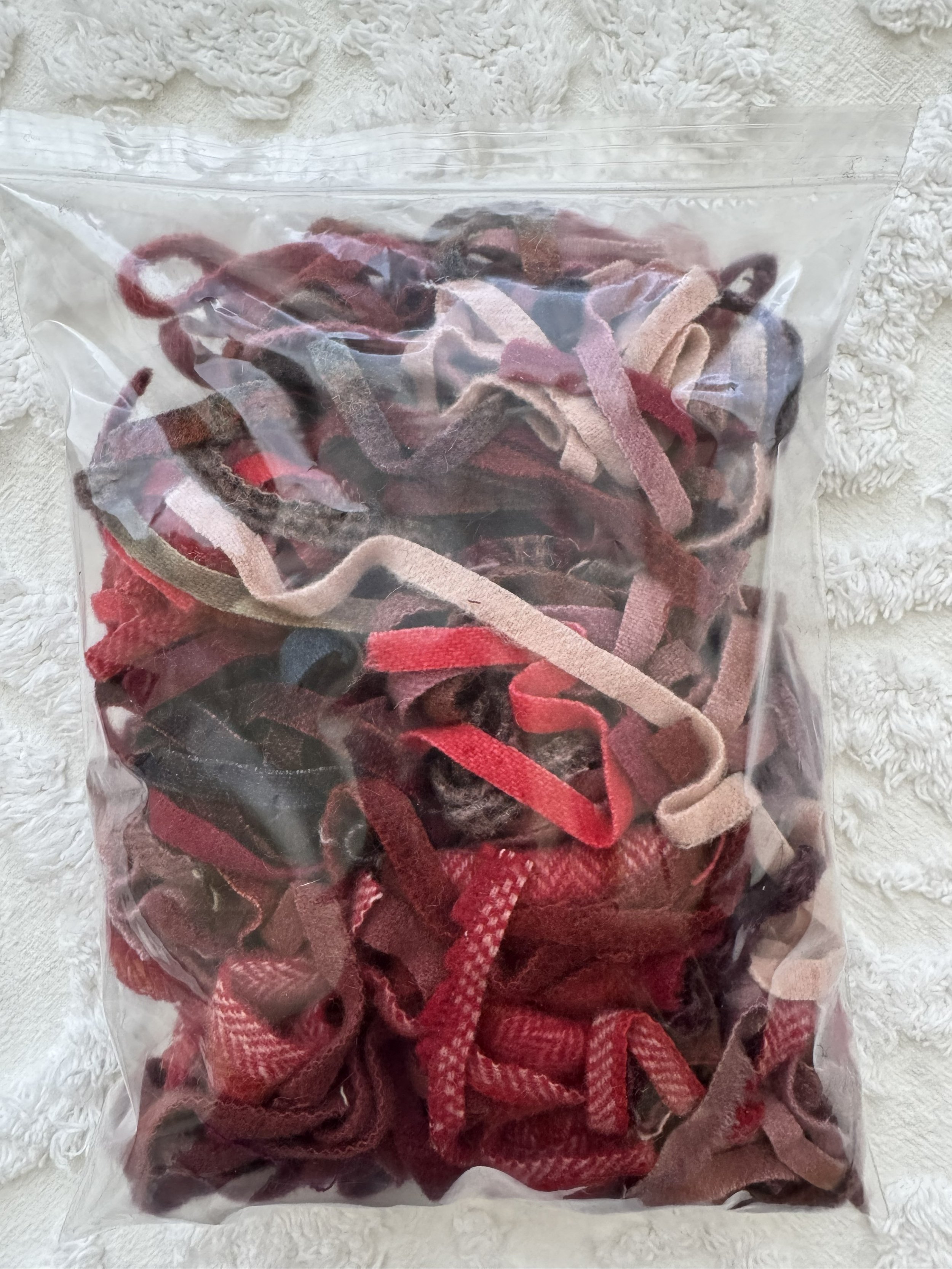 Wool Bits & Pieces in Red & Pink
