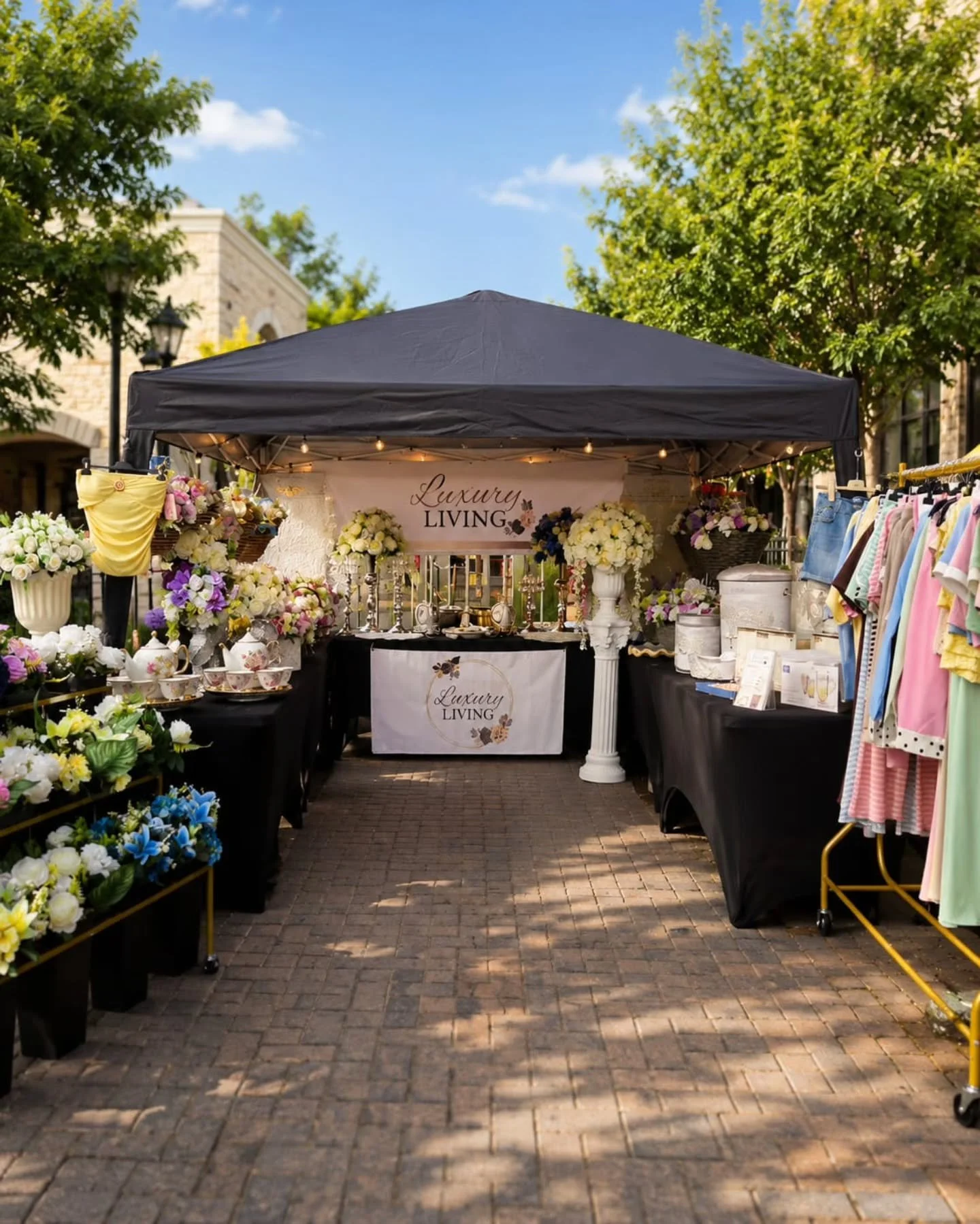 ✨ LUXURY LIVING ✨

Step into elegance with our beautiful Luxury Living stall 🤍
Bringing together timeless fashion, luxury home d&eacute;cor, stunning faux florals &amp; lifestyle pieces all in one place.

From elegant clothing collections to handcra
