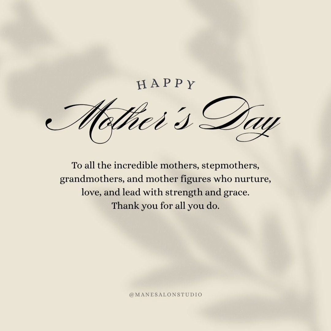 To the women who nurture, lead, protect, and love endlessly.. Happy Mother&rsquo;s Day. 🤍 

🕊️ @arielle_manesalonstudio | @manesalonstudio