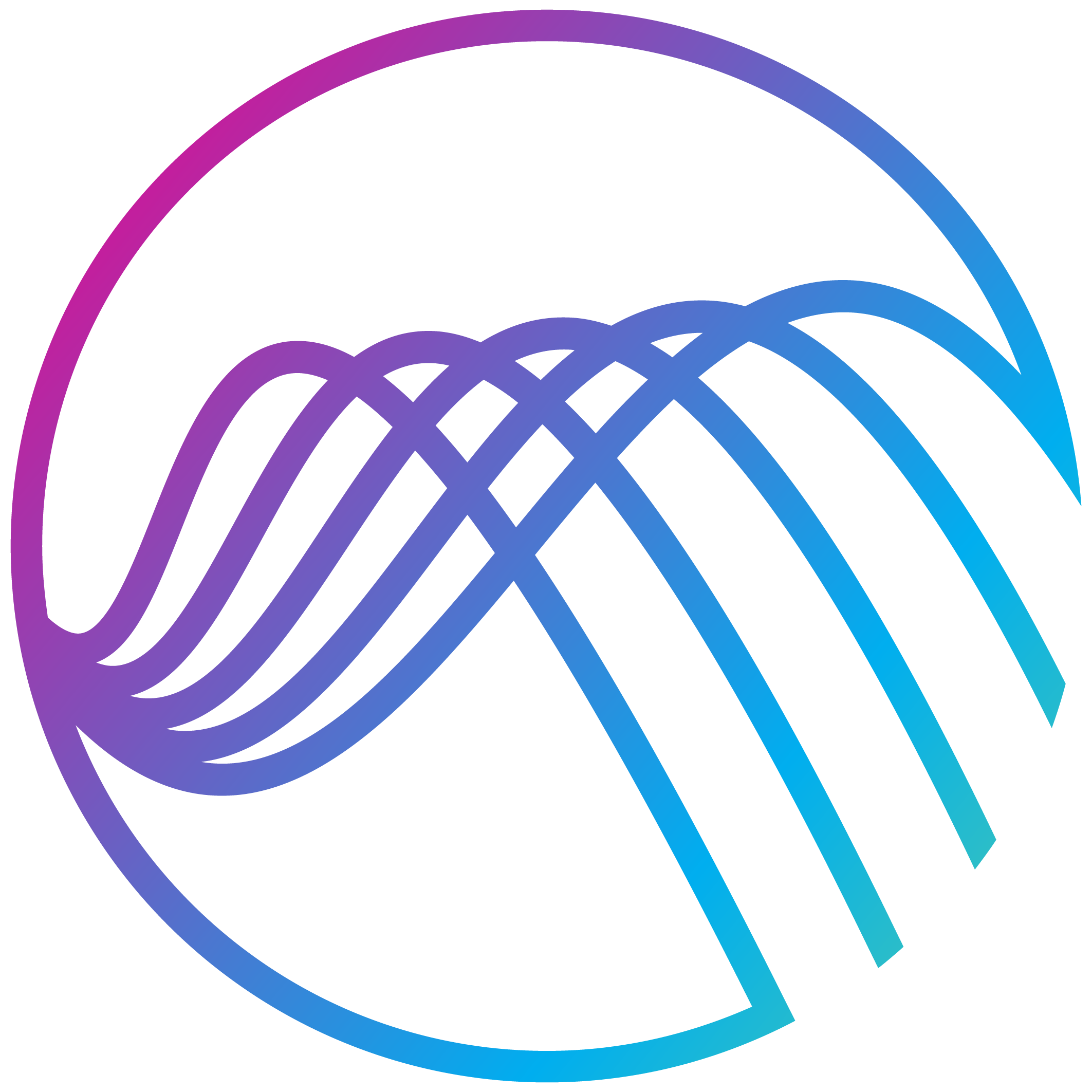 Gradient abstract background with shades of purple, blue, and teal.