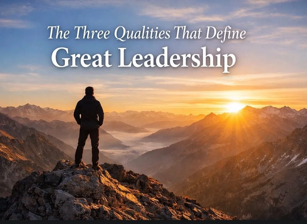 Check out my latest Substack article on the qualities of great leaders. 
Kurtwargo.substack.com or directly:

https://open.substack.com/pub/kurtwargo/p/the-three-qualities-that-define-great?r=5fc6j9&amp;utm_medium=ios