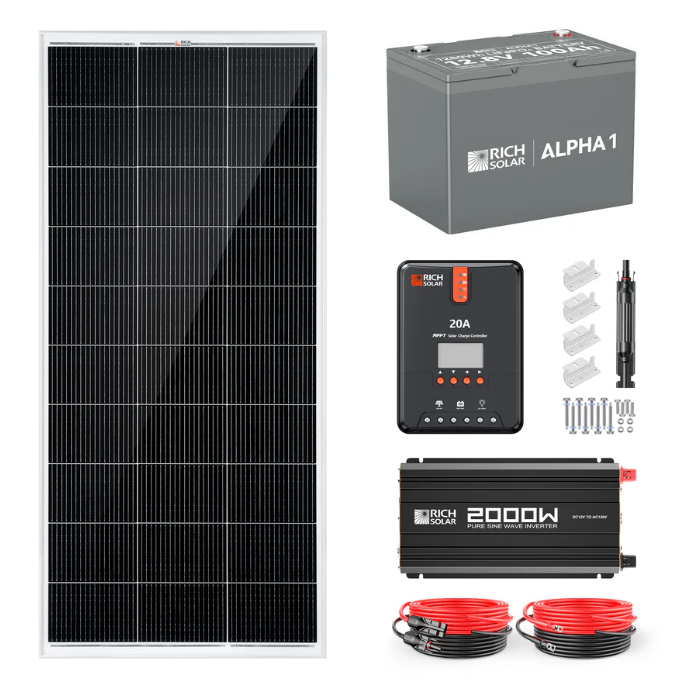 200 Watt Complete Solar Kit