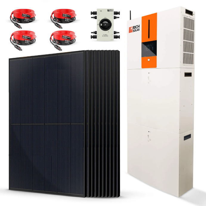 4000 Watt Solar | 48V 6500W/120V Hybrid Inverter | All-in-One Kit
