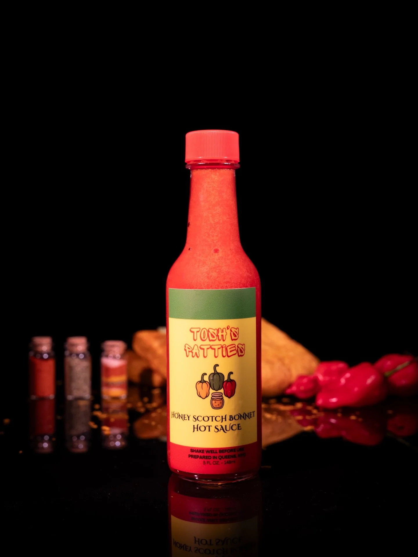 Homemade Honey Scotch Bonnet Pepper Hot Sauce. Simple ingredients, packed with heat and flavor. 🇯🇲🇯🇲🇯🇲