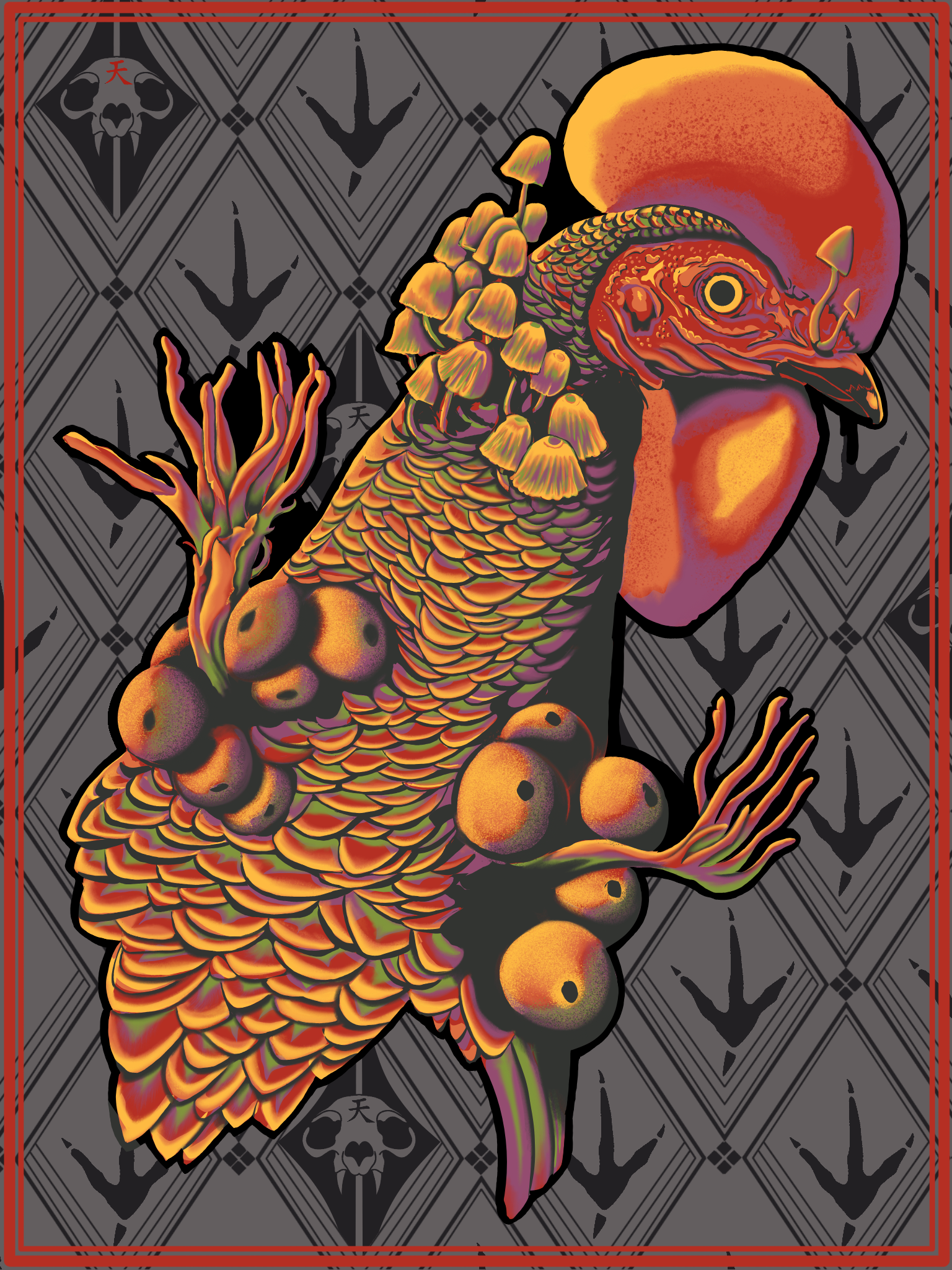 Damn Chicken POSTCARD 5"x7"