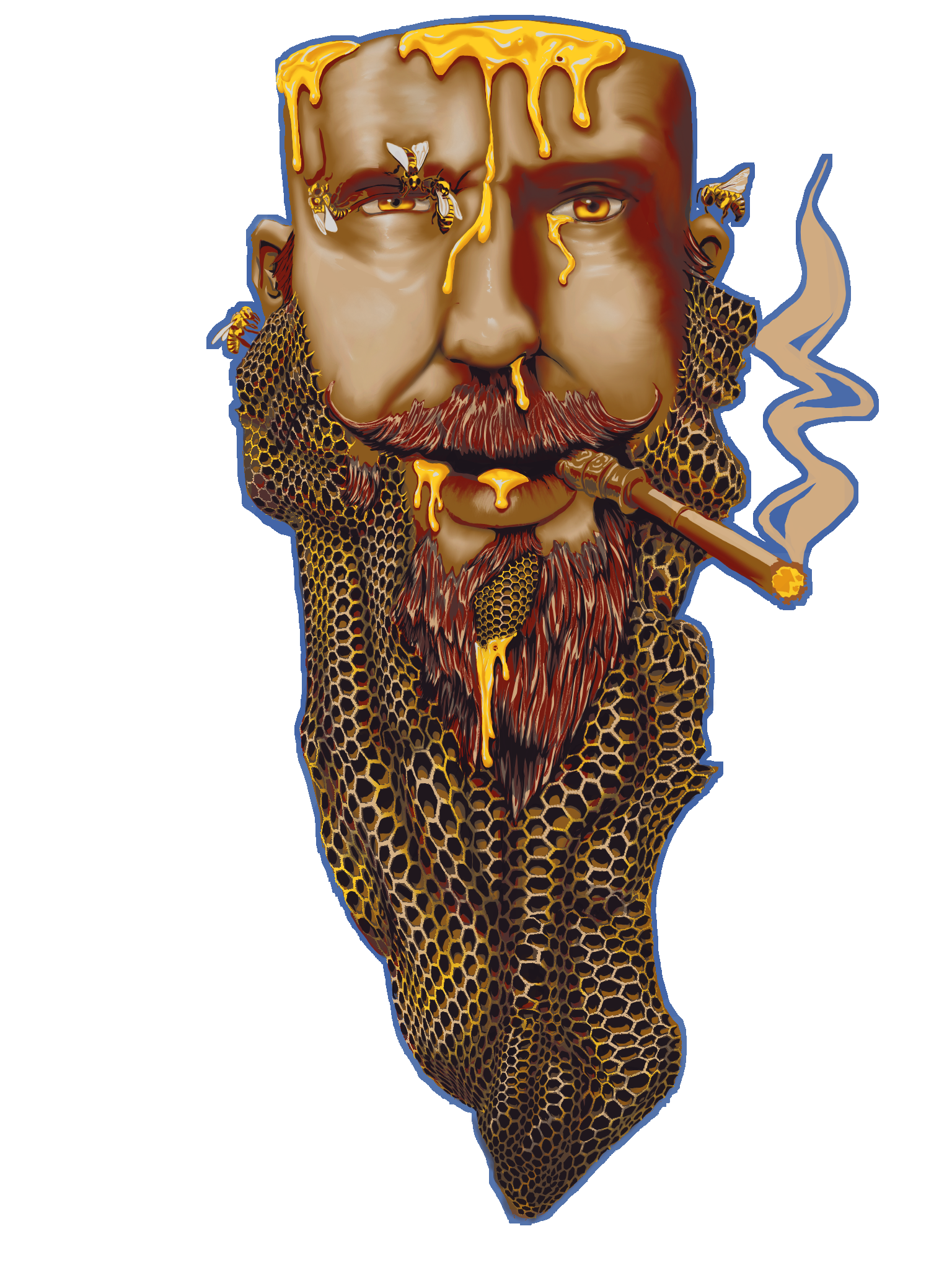Honey Beard Sticker