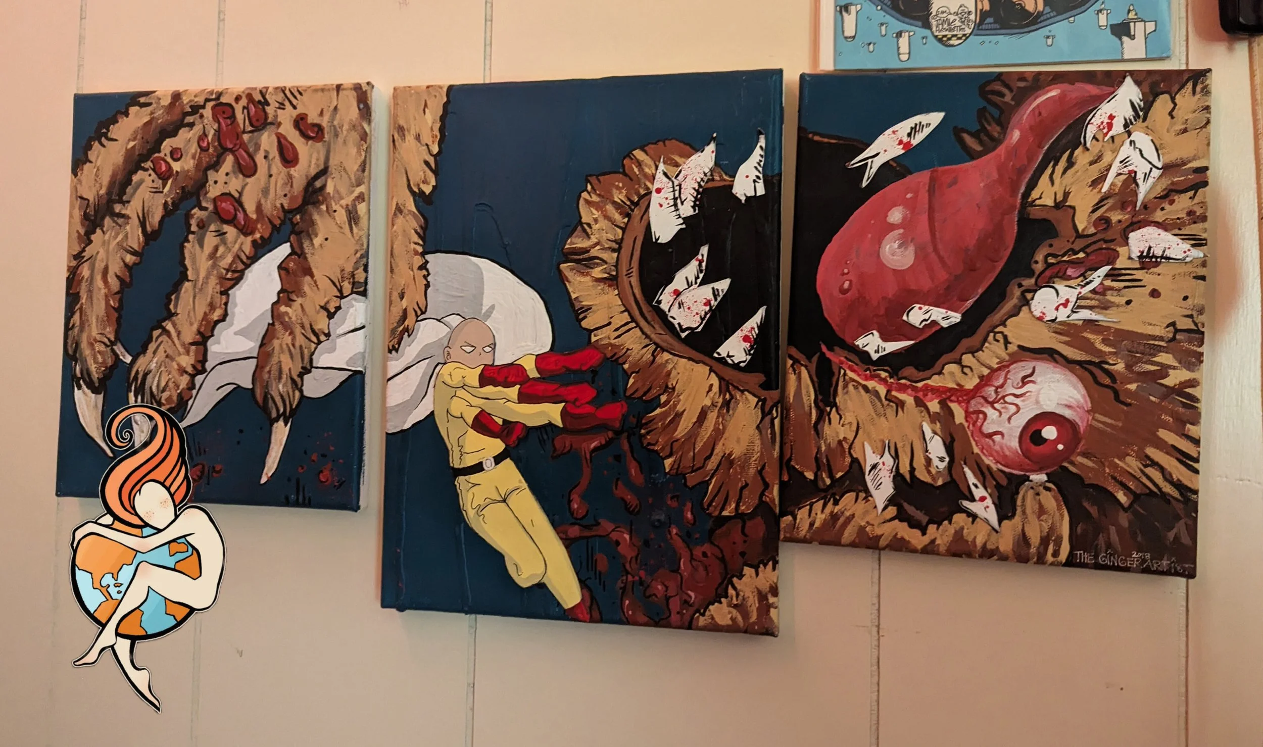 One Punch Man inspired art.