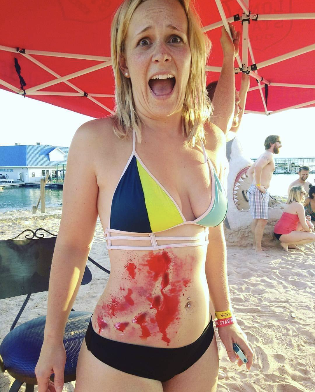 Shark Bites! @ Volente Beach, Texas. 