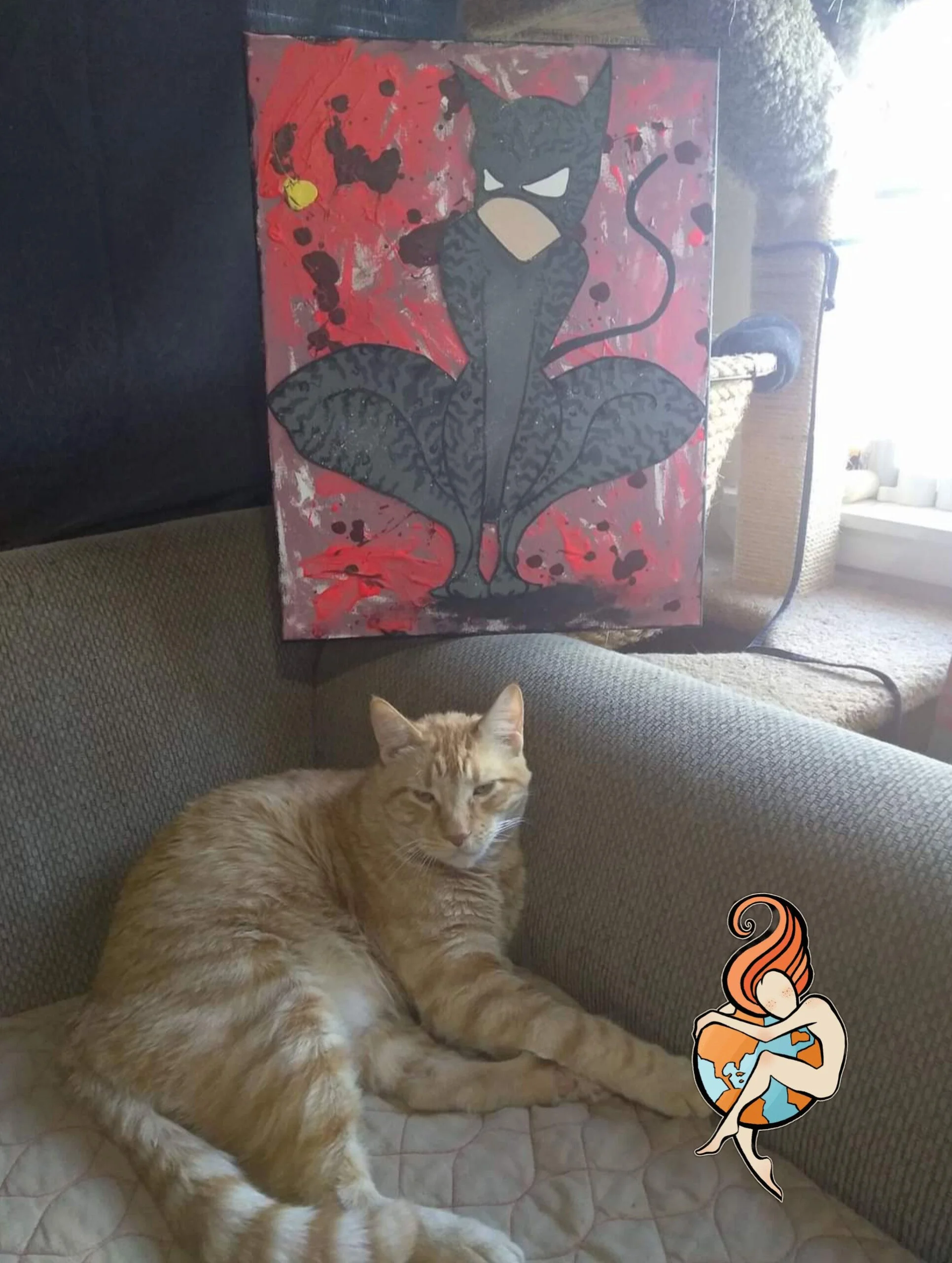 Cat Woman inspired art