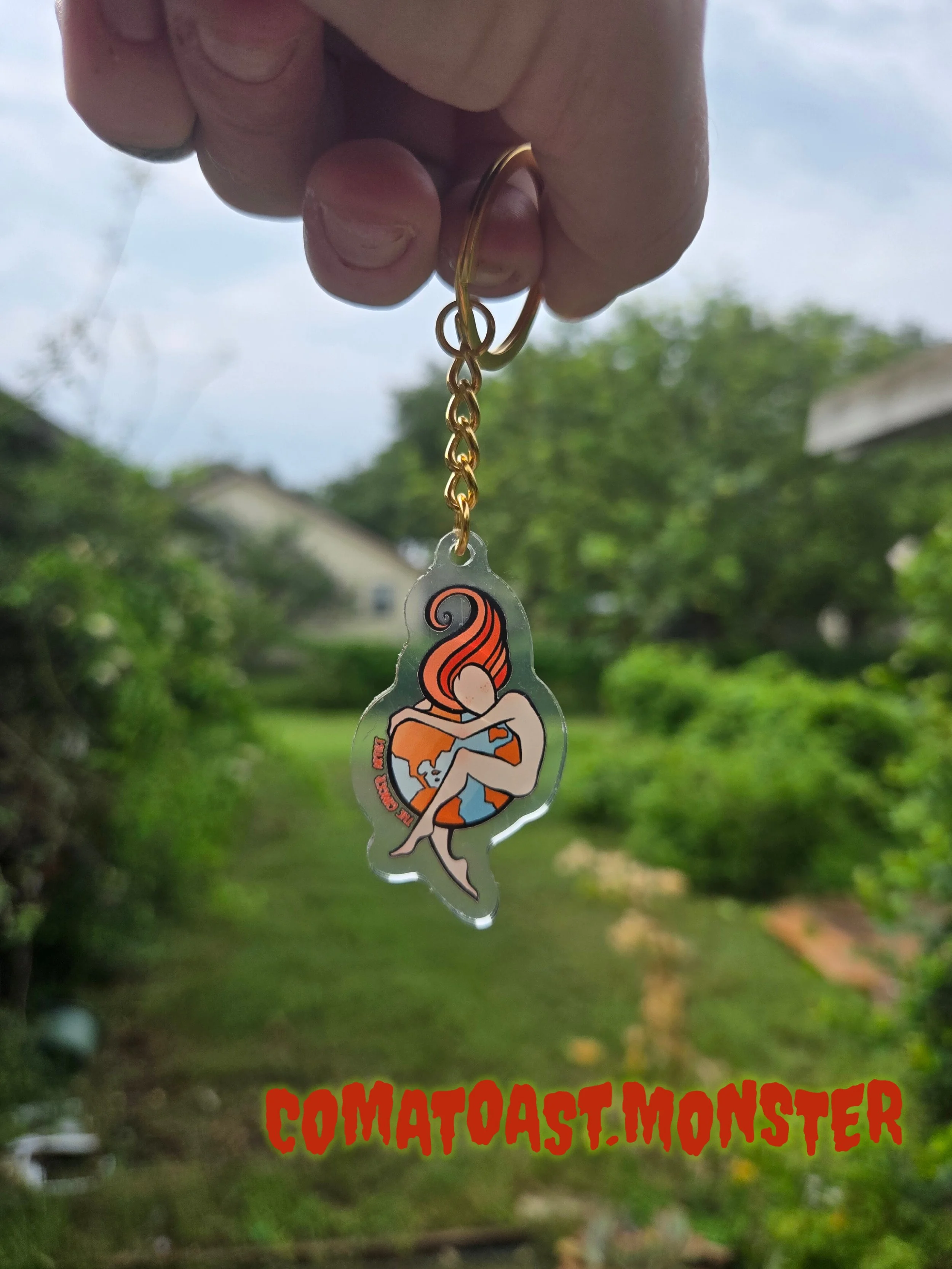 KEYCHAIN - The Ginger Artist w/ Gold Chain