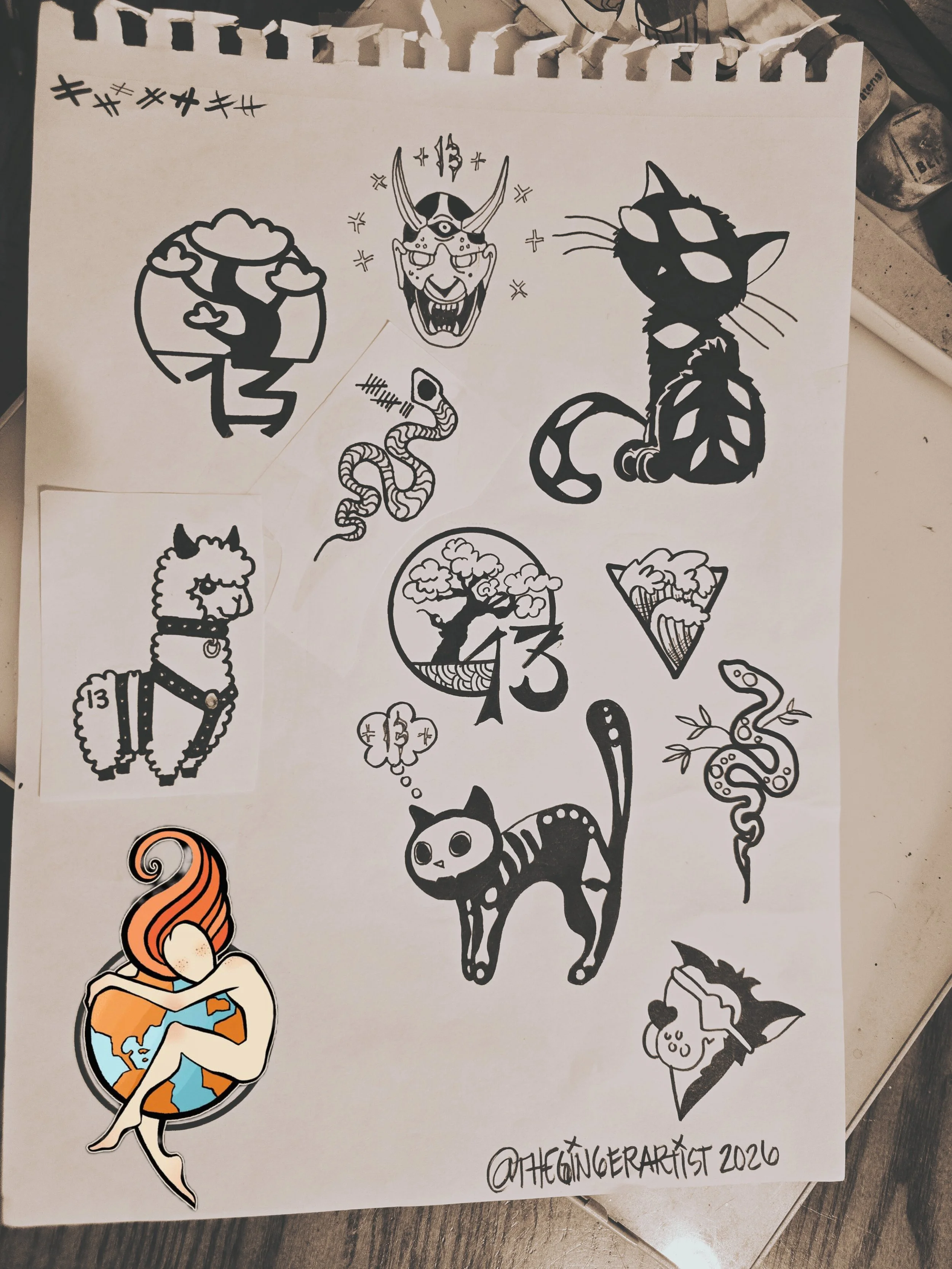 February 2026 Tattoo Flash