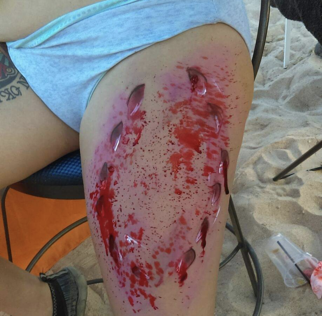 Shark Bites! @ Volente Beach, Texas. 