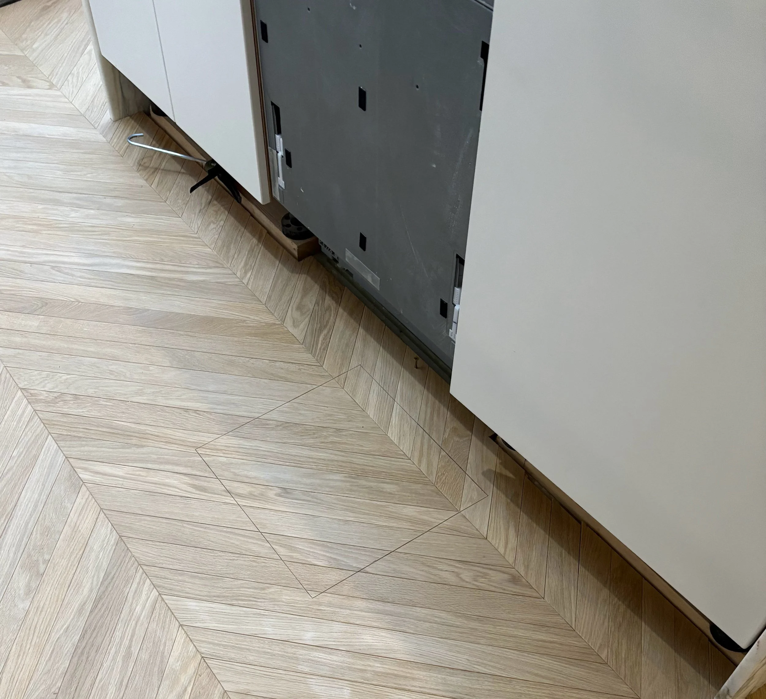 Custom on site designed access hatch