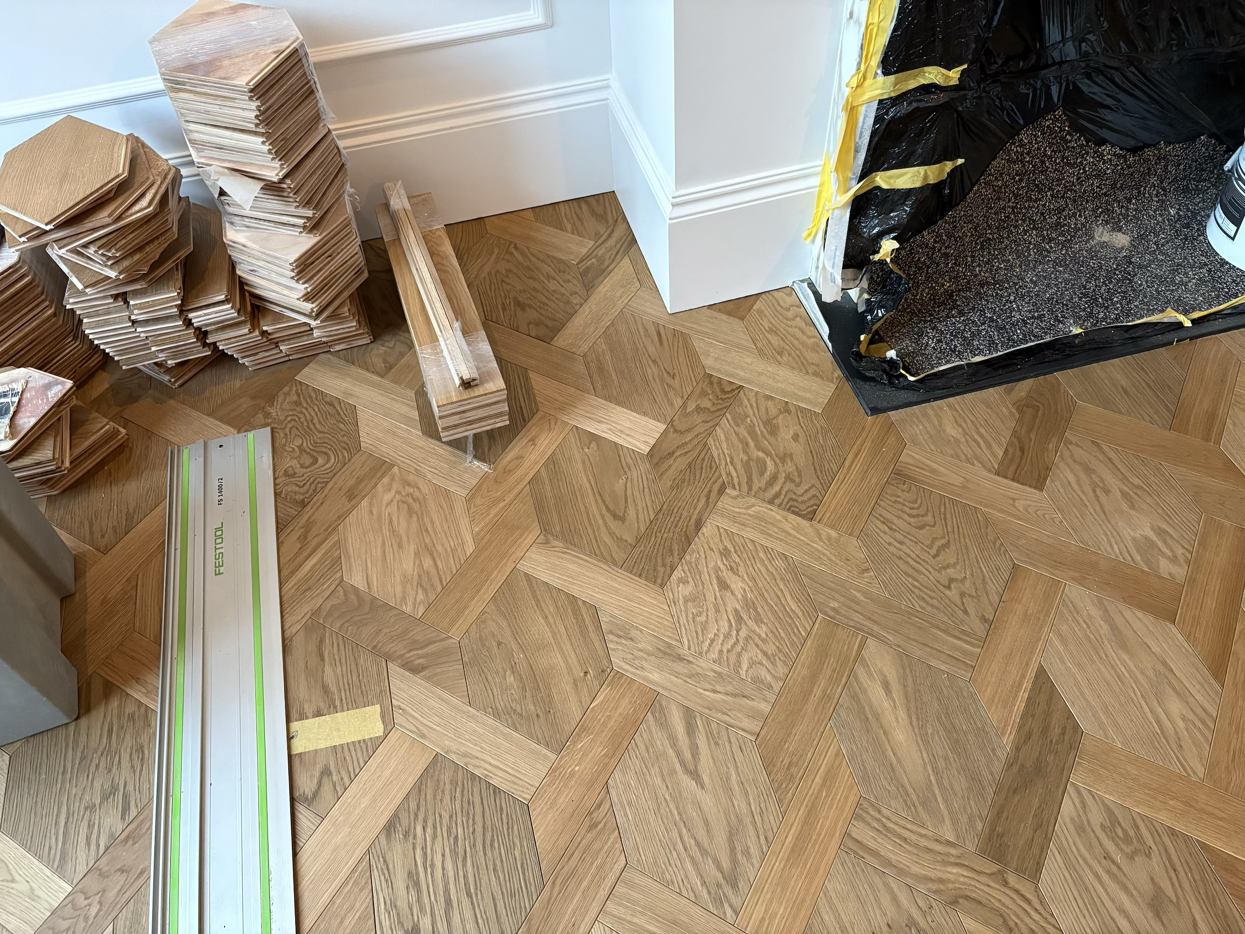 Fine cutting around and under pre existing features.